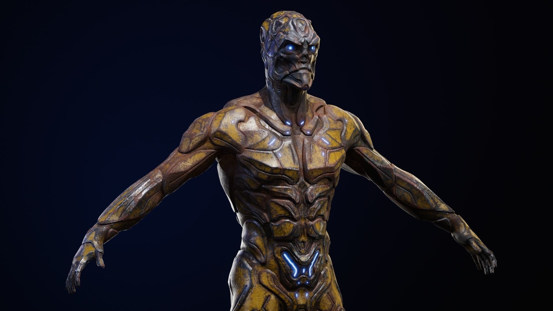 Sci-Fi Human M8 Low-poly 3D model_56