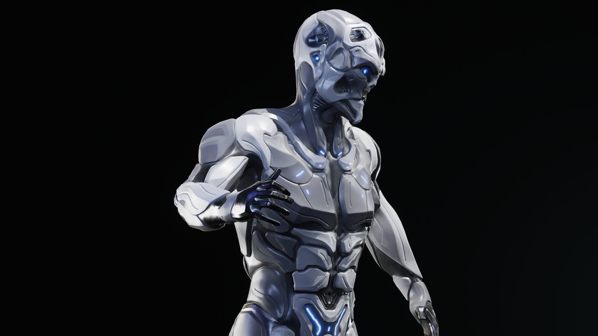 Sci-Fi Human M8 Low-poly 3D model_43