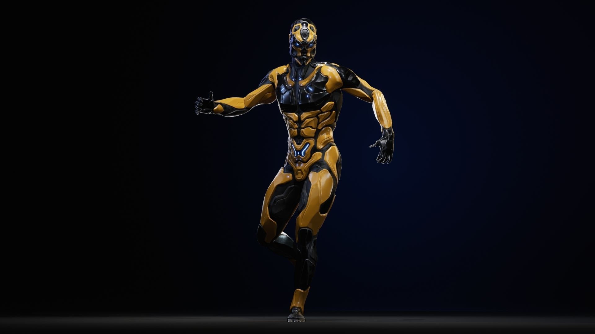 Sci-Fi Human M8 Low-poly 3D model_18