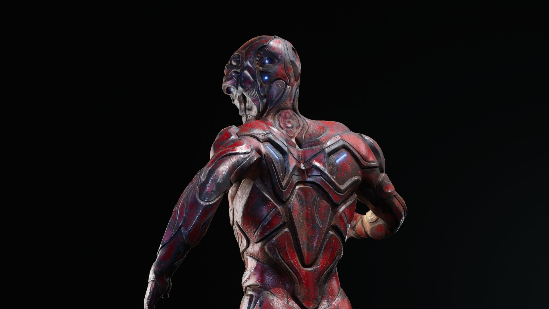 Sci-Fi Human M8 Low-poly 3D model_33