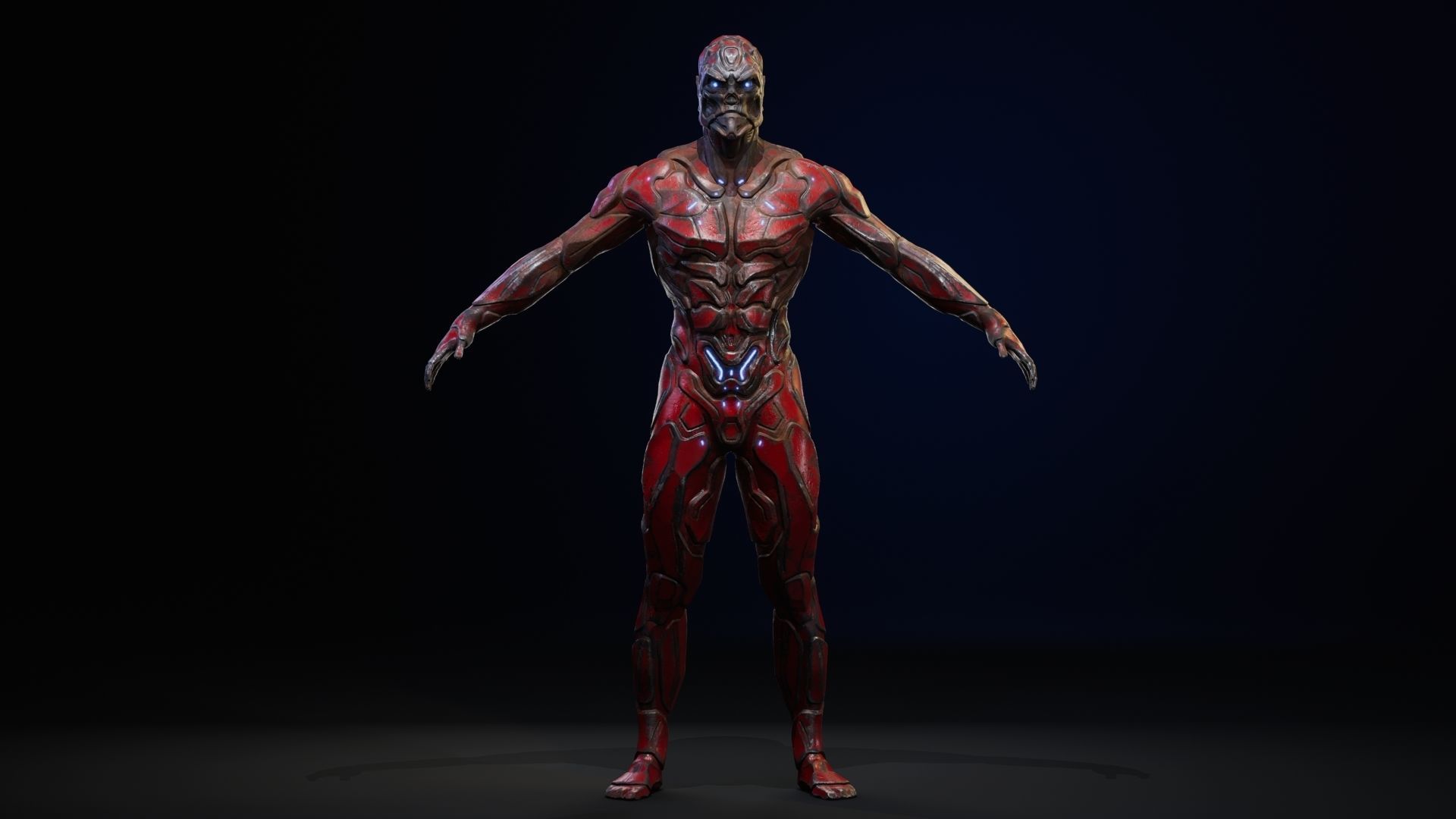 Sci-Fi Human M8 Low-poly 3D model_62