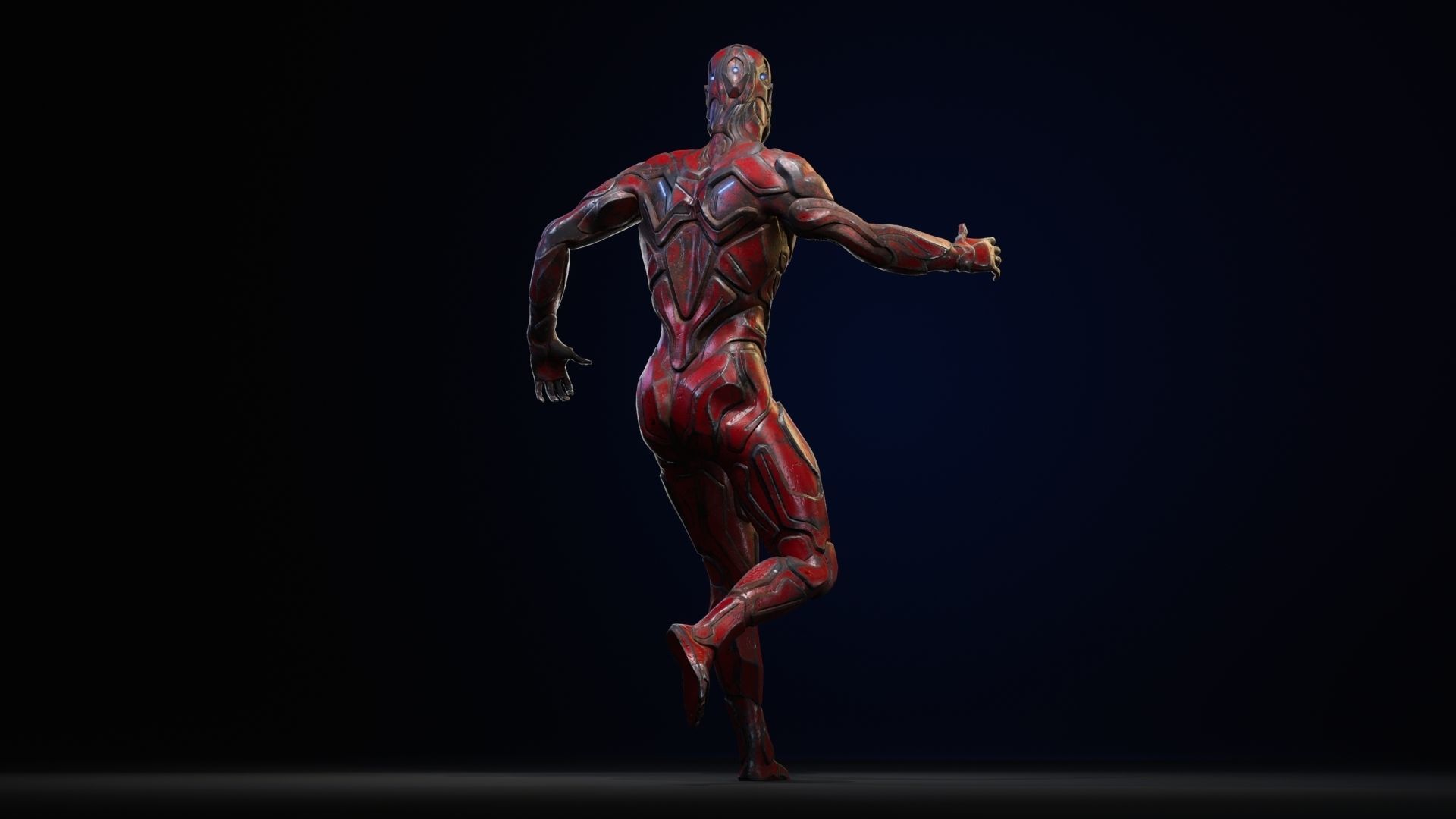 Sci-Fi Human M8 Low-poly 3D model_26