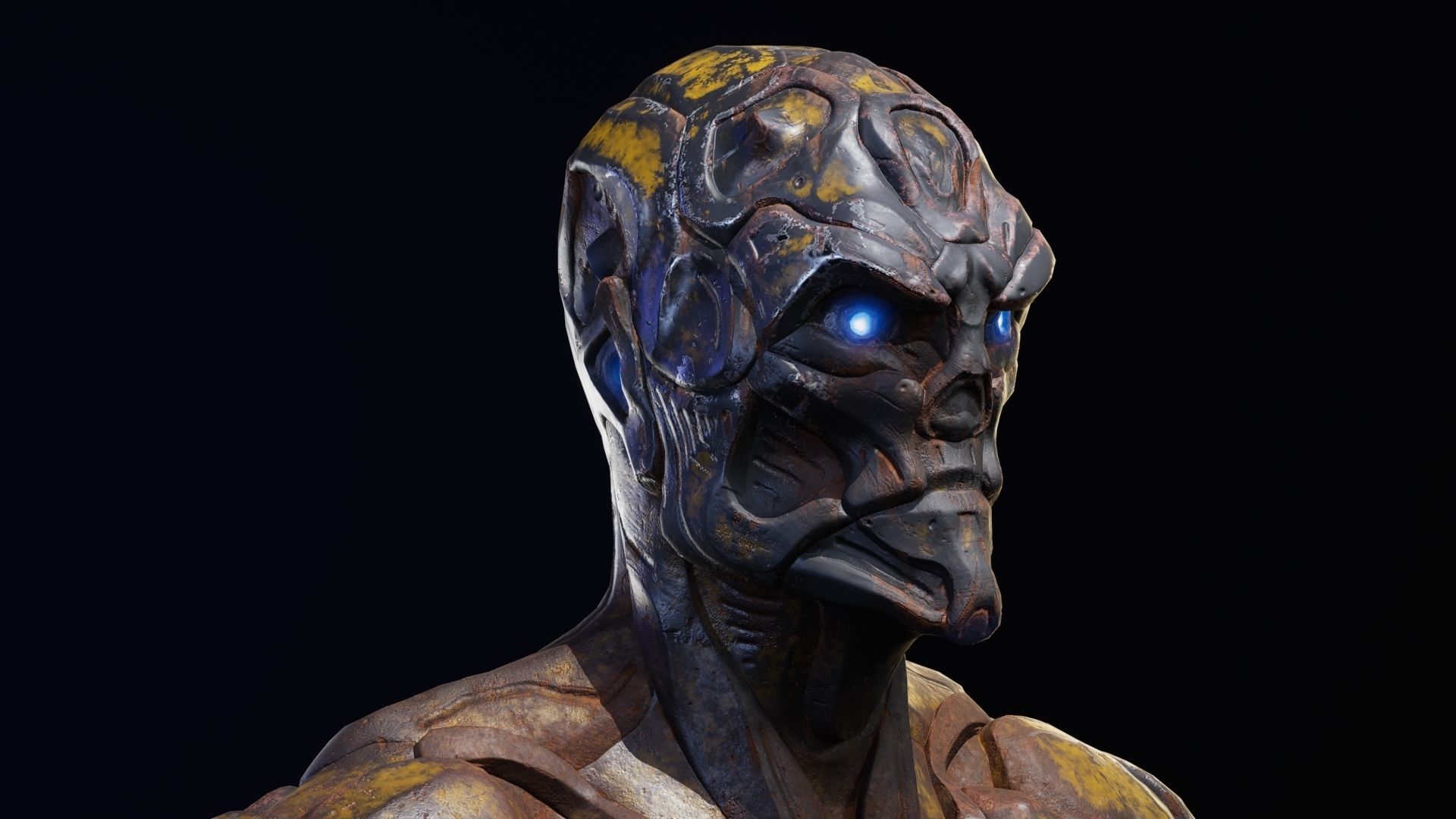 Sci-Fi Human M8 Low-poly 3D model_57