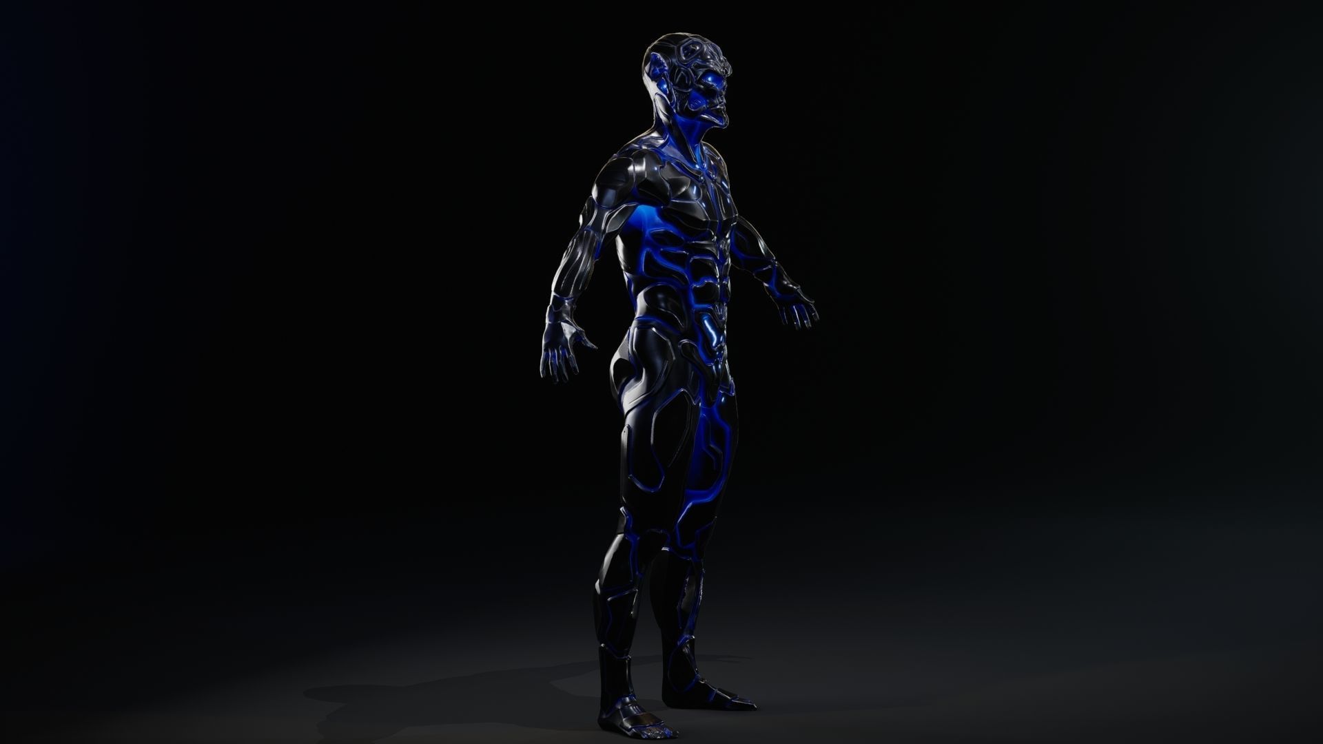 Sci-Fi Human M8 Low-poly 3D model_50