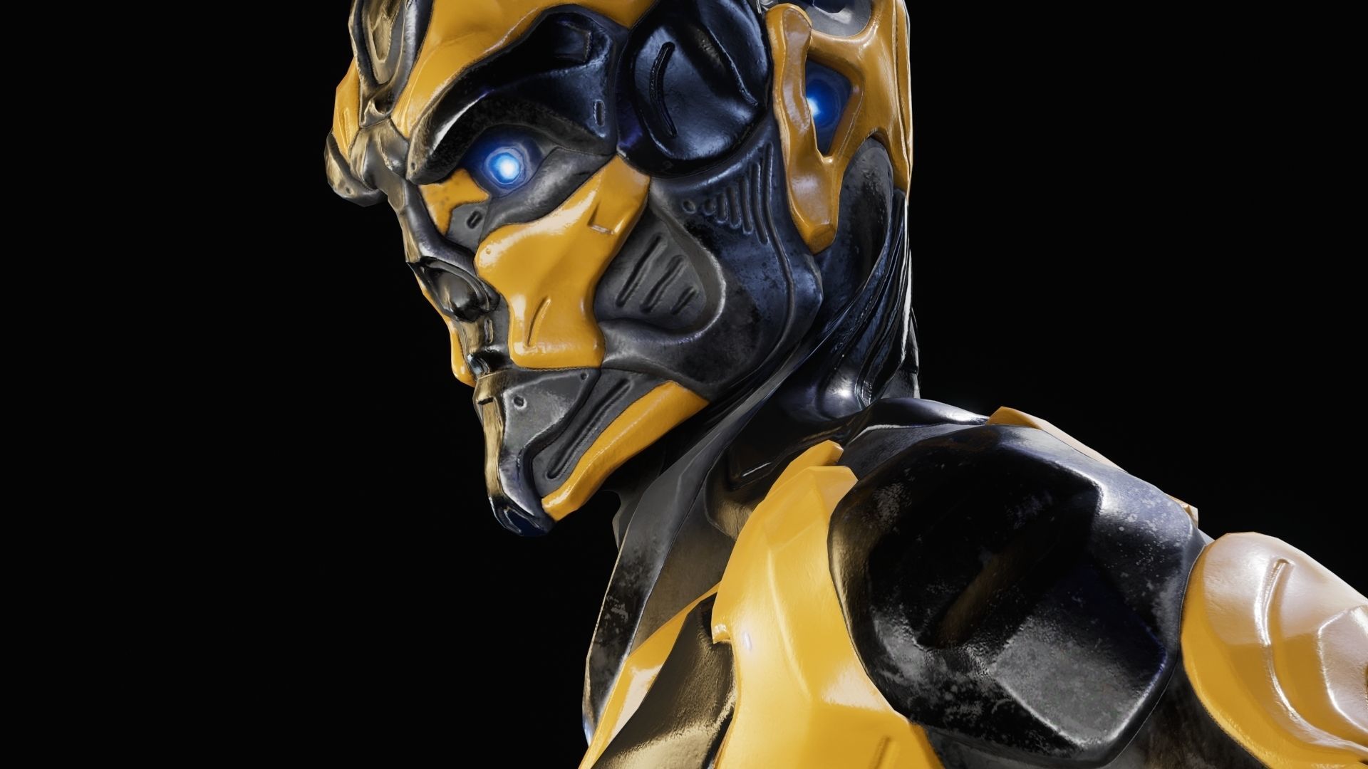 Sci-Fi Human M8 Low-poly 3D model_37