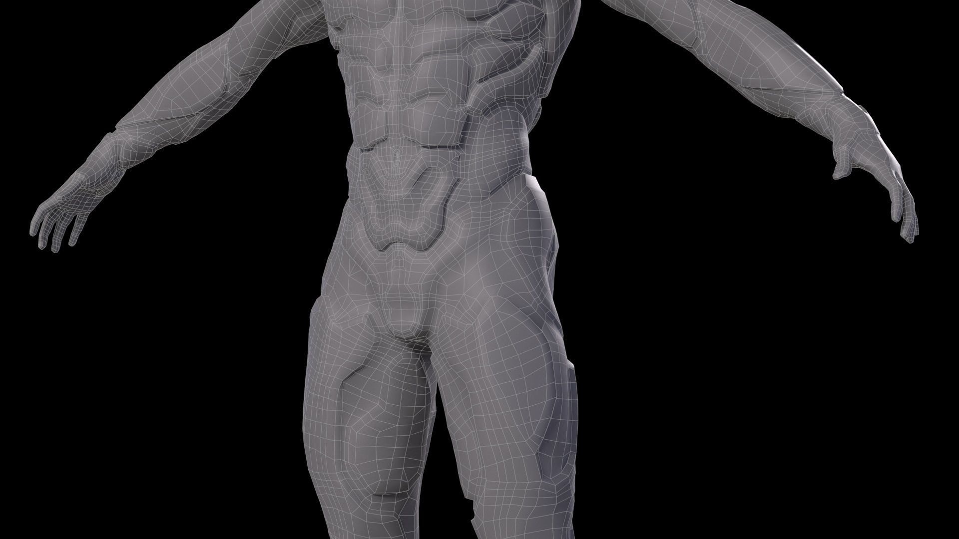 Sci-Fi Human M8 Low-poly 3D model_87