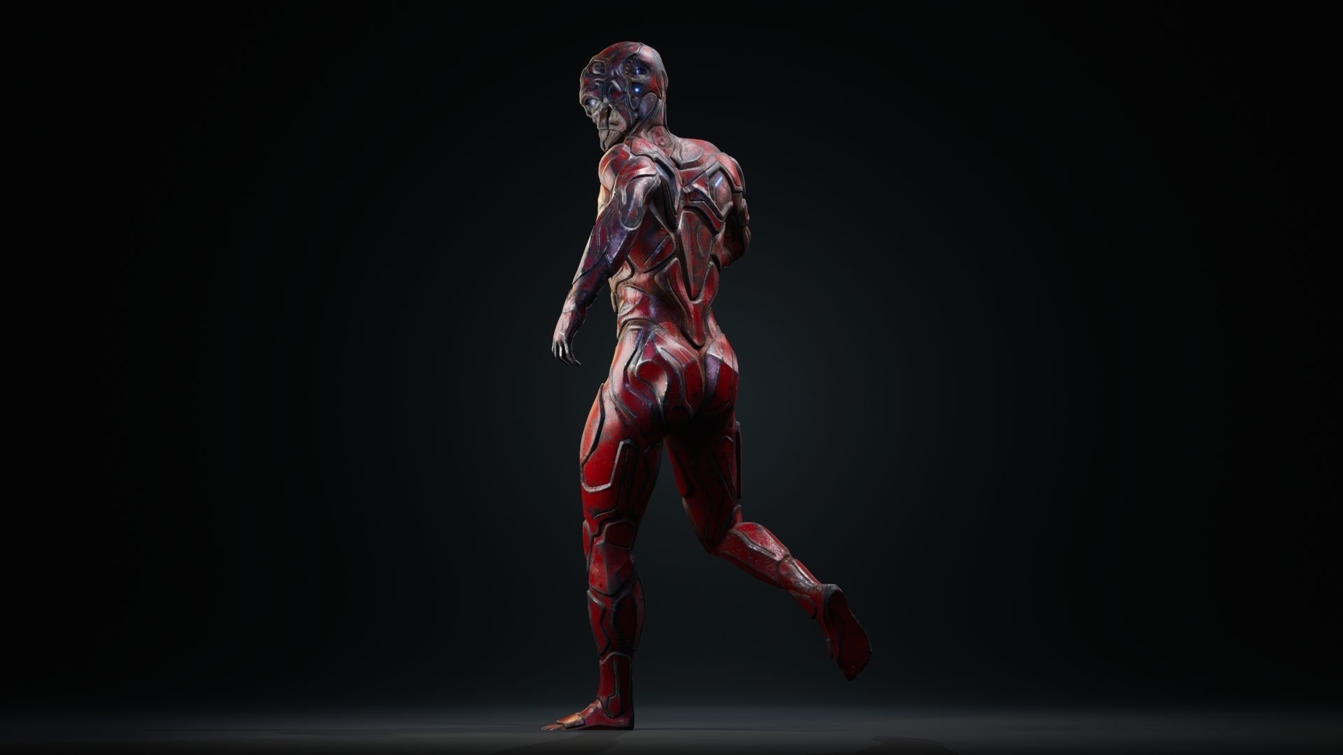 Sci-Fi Human M8 Low-poly 3D model_27