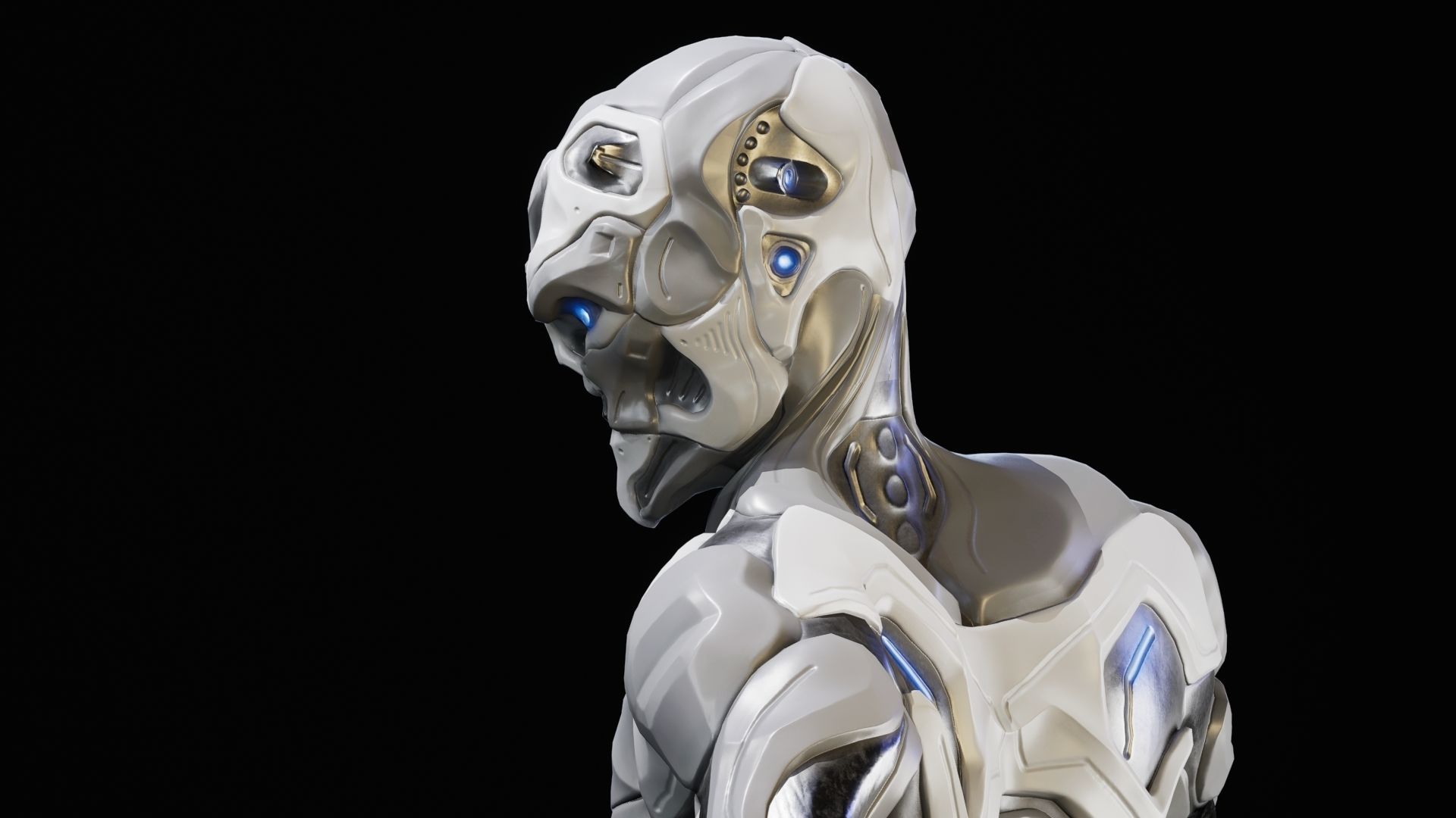 Sci-Fi Human M8 Low-poly 3D model_41