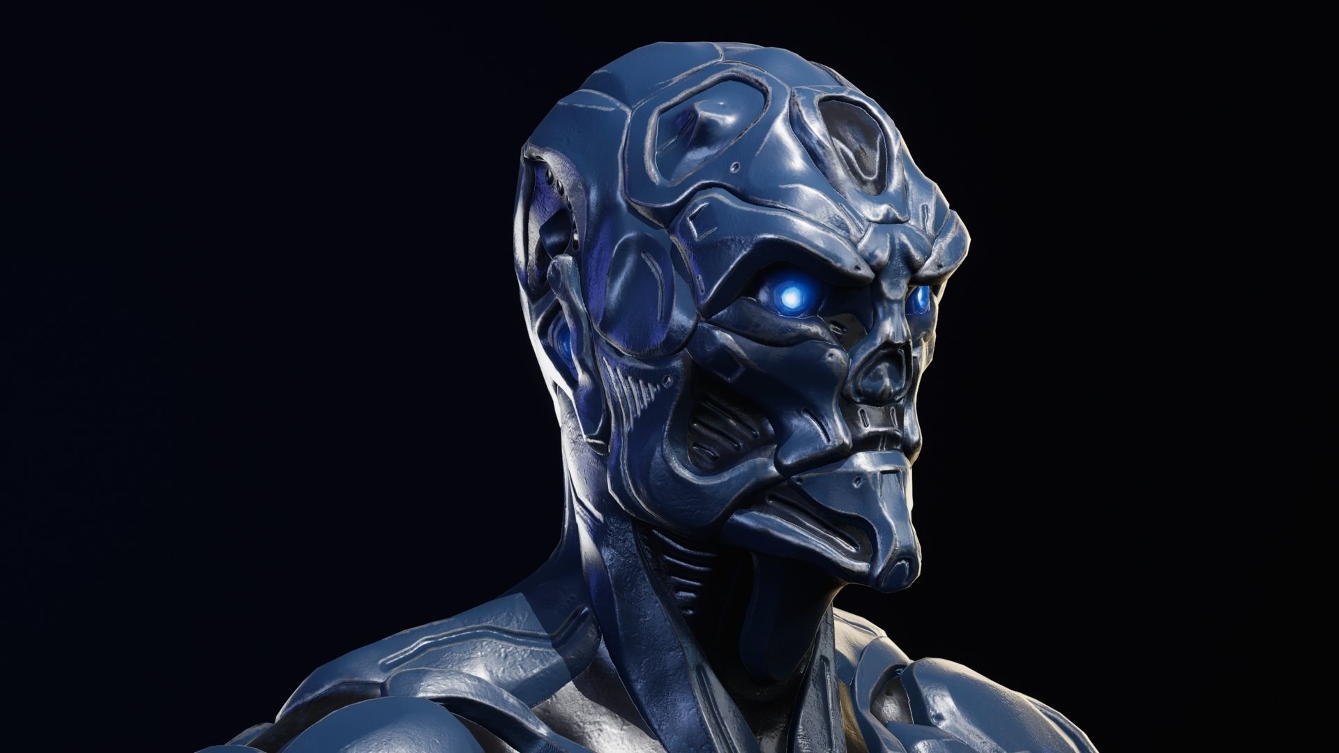 Sci-Fi Human M8 Low-poly 3D model_69