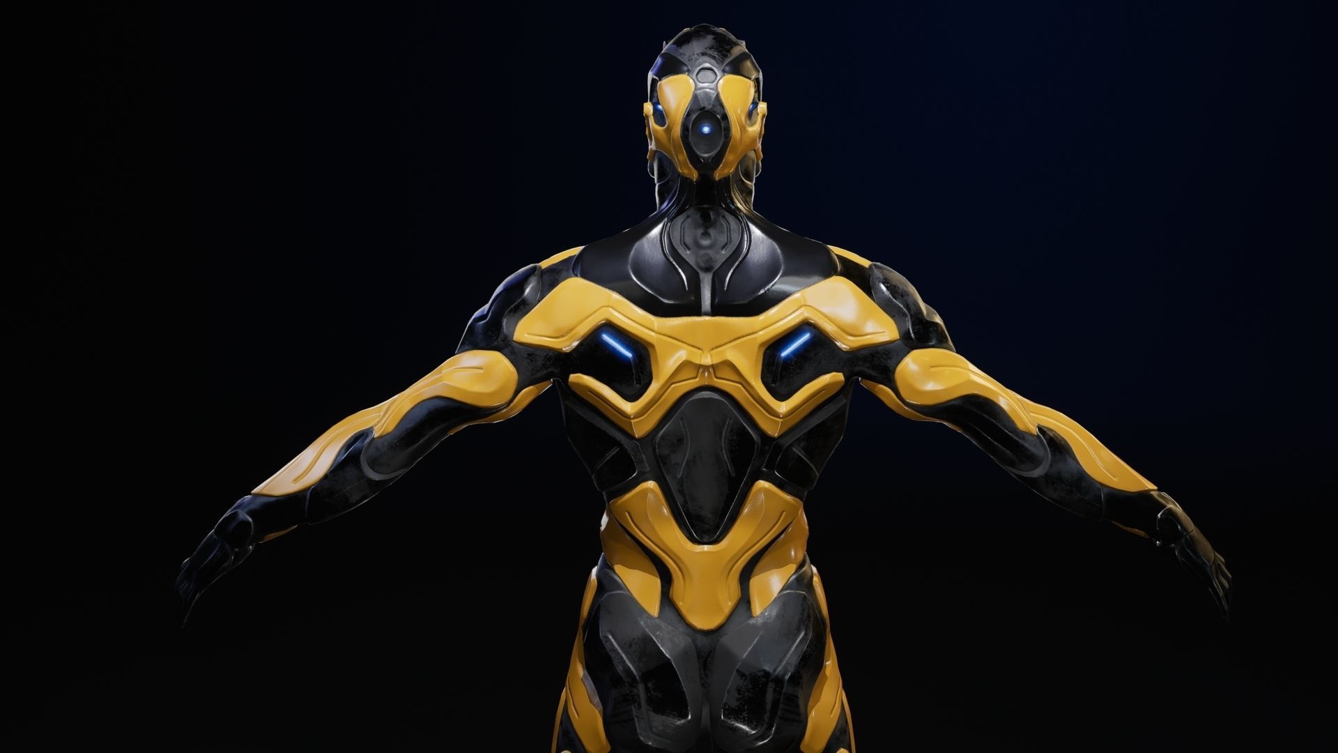 Sci-Fi Human M8 Low-poly 3D model_46