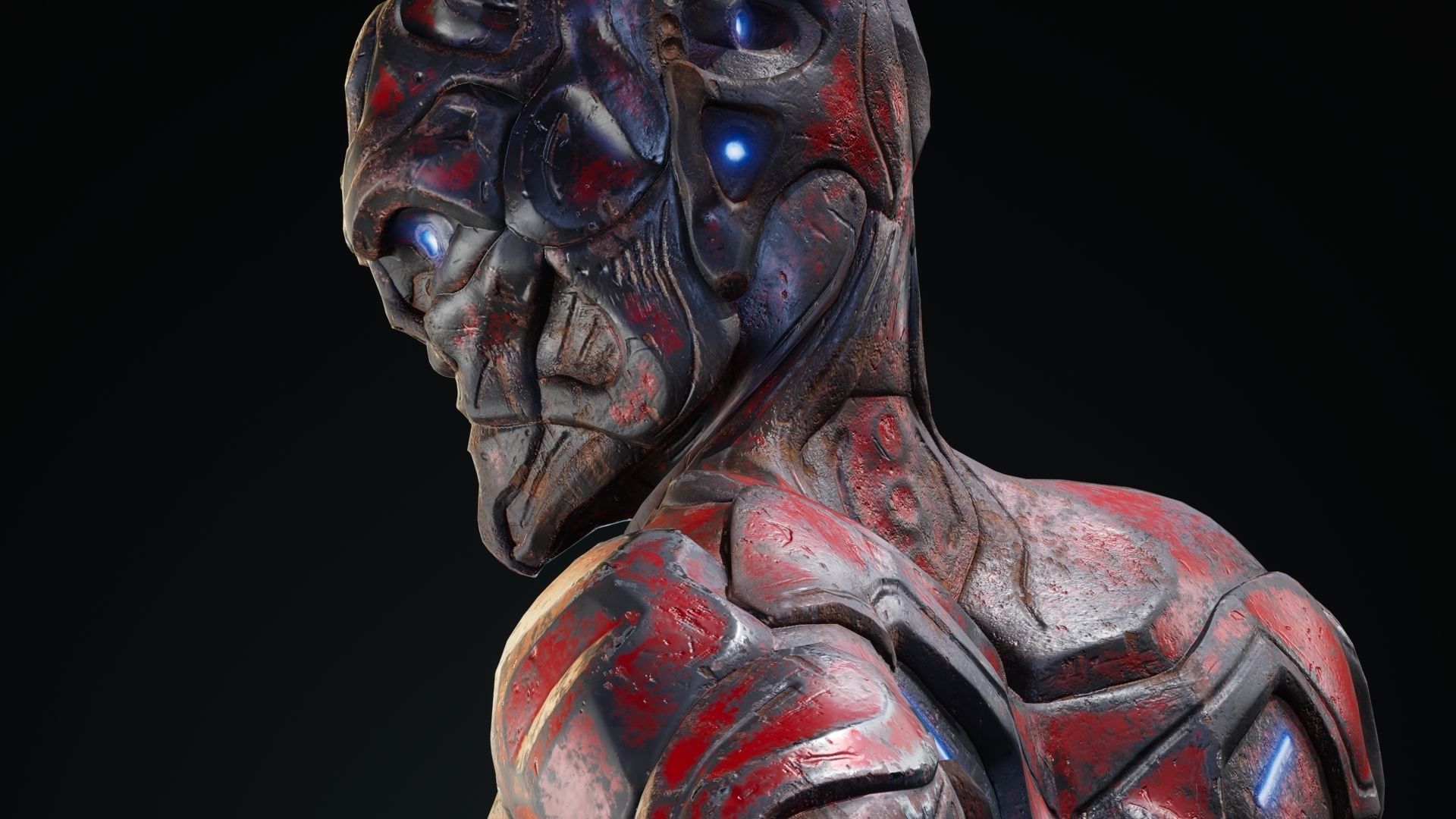 Sci-Fi Human M8 Low-poly 3D model_35