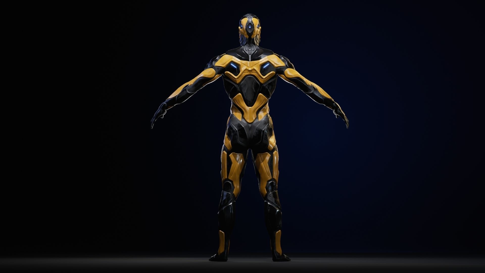 Sci-Fi Human M8 Low-poly 3D model_54