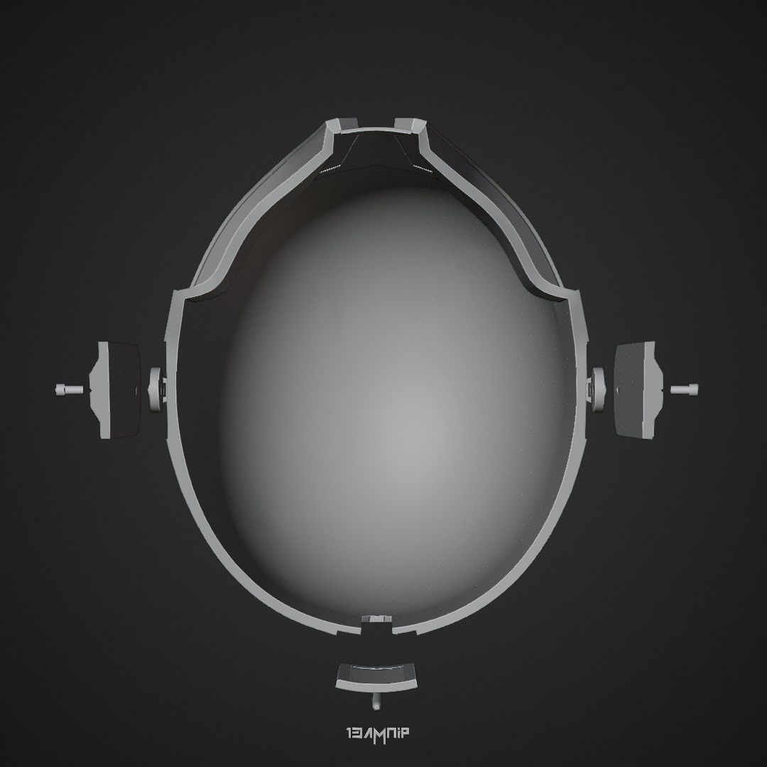 Operator Mandalorian helmet 3D print model_36