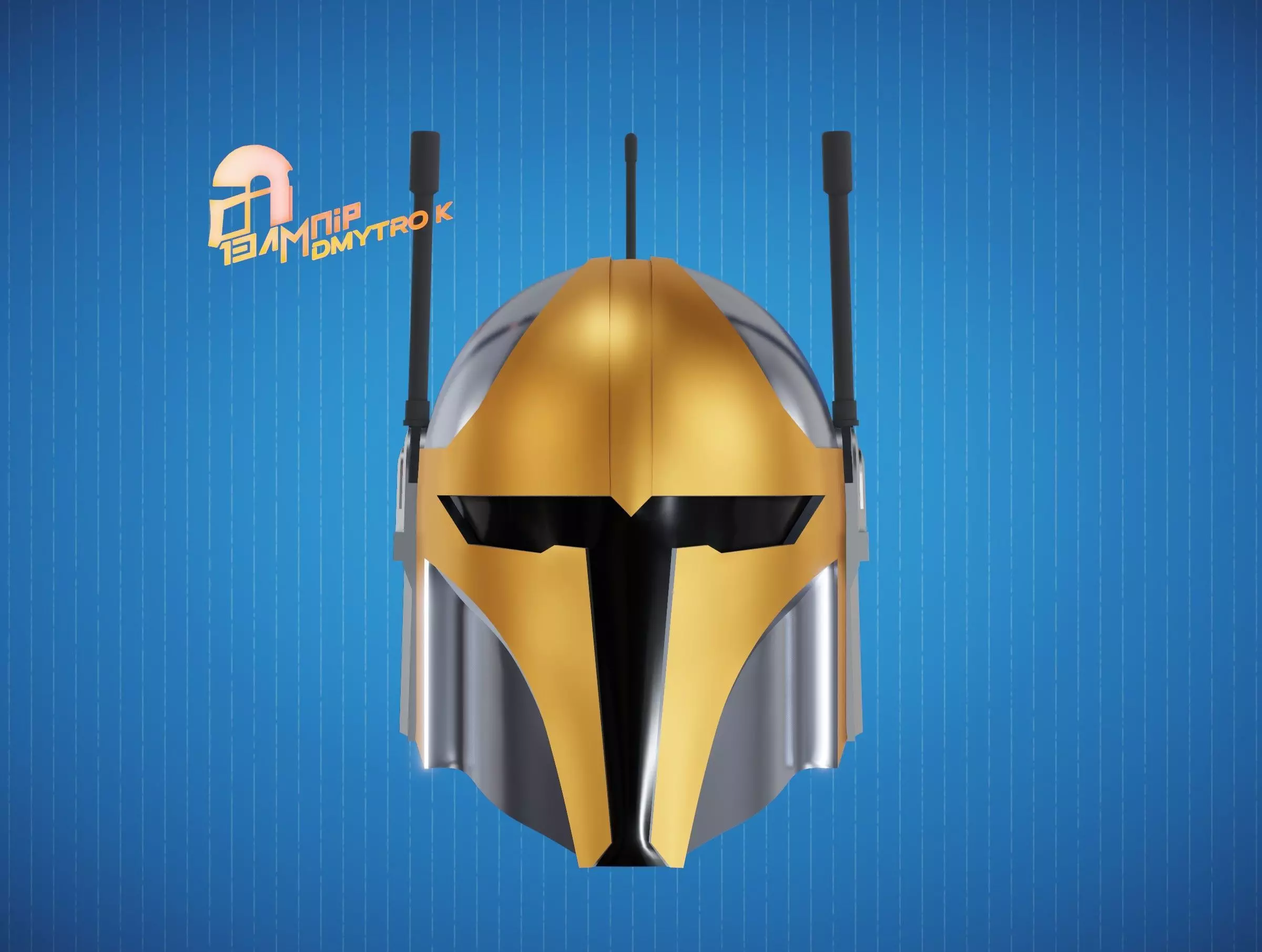 Operator Mandalorian helmet 3D print model_0