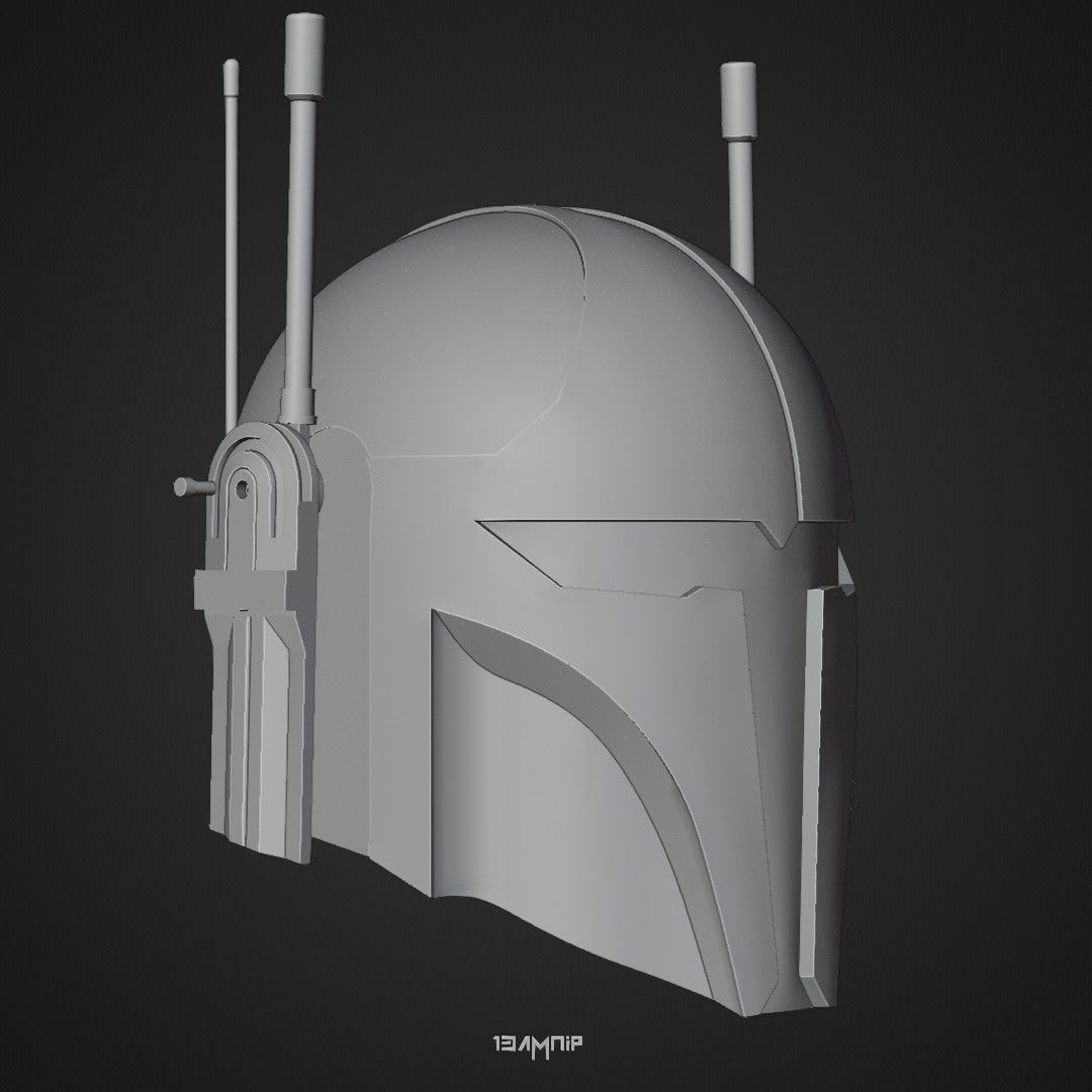 Operator Mandalorian helmet 3D print model_34