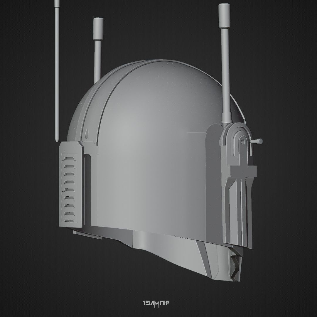 Operator Mandalorian helmet 3D print model_29