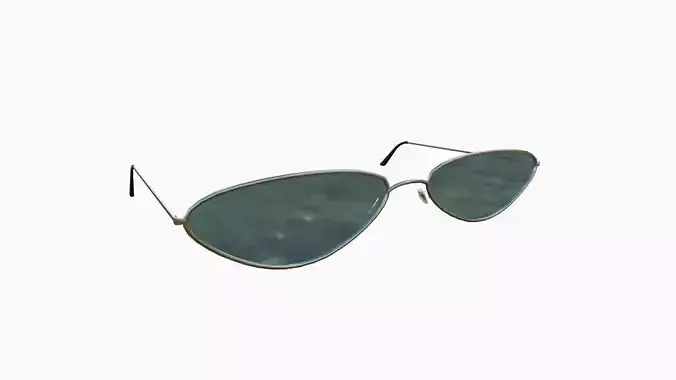 Sunglass G06 Blue Silver - Character Design Fashion Low-poly 3D model