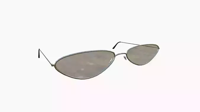 Sunglass G07 Silver - Character Design Fashion Low-poly 3D model