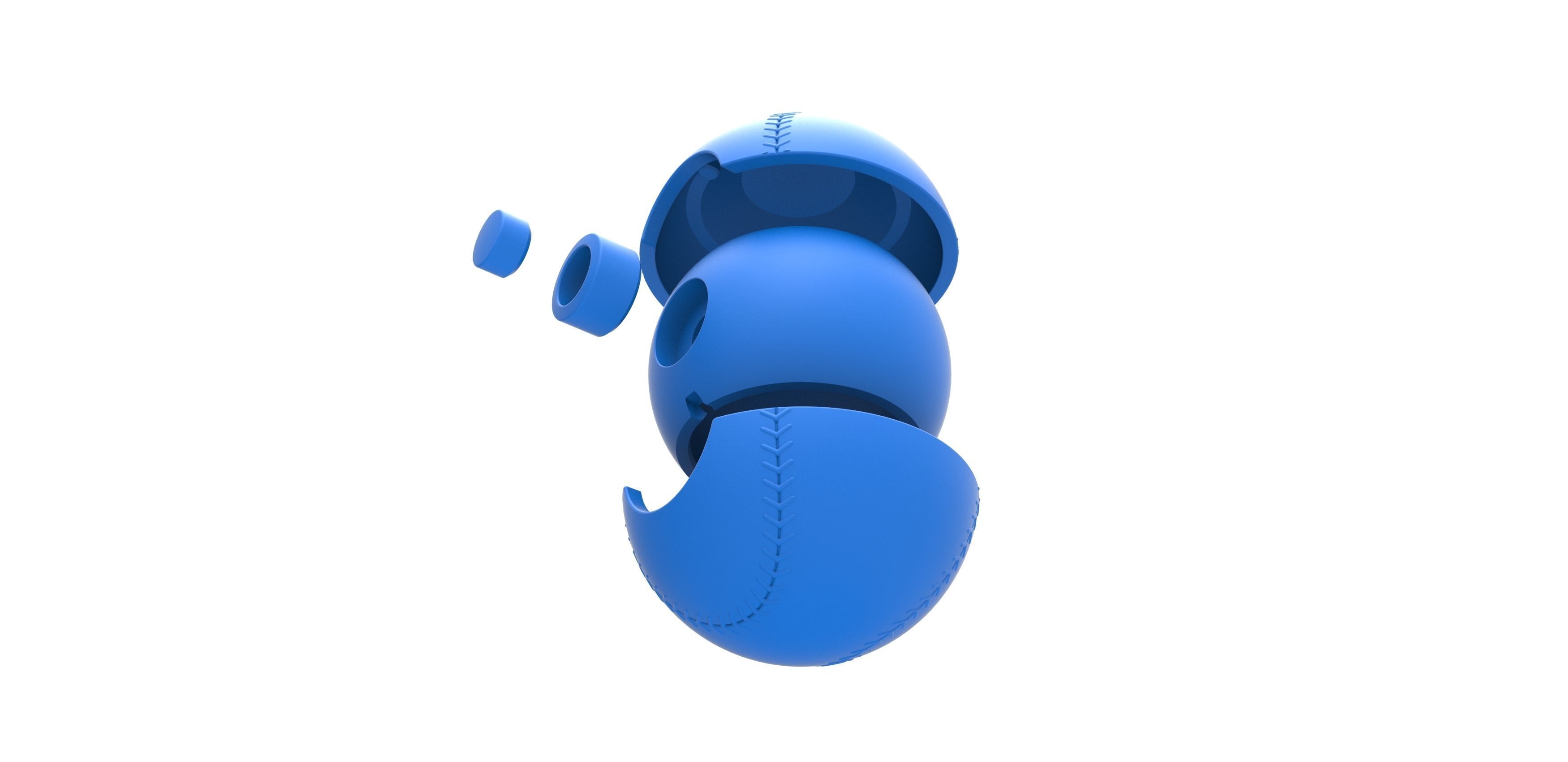Baseball style orb 3D print model_19