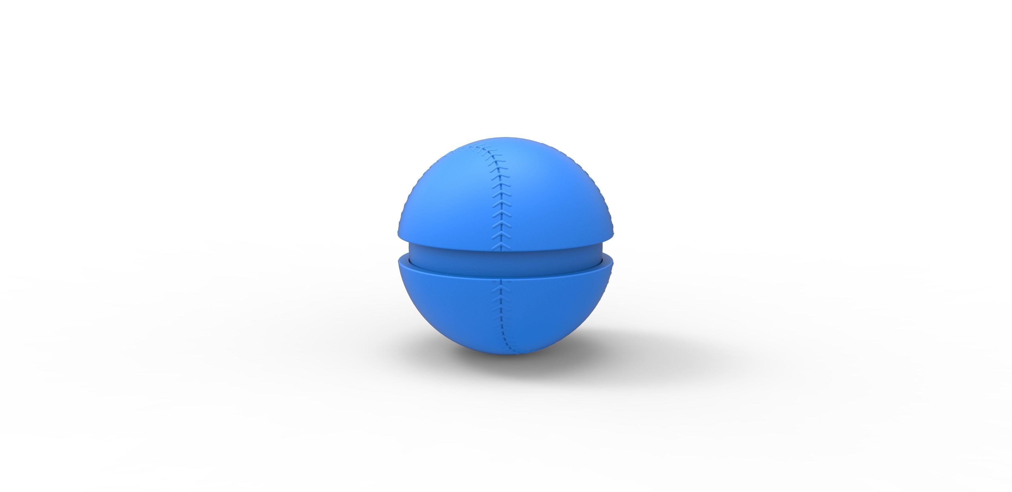 Baseball style orb 3D print model_16