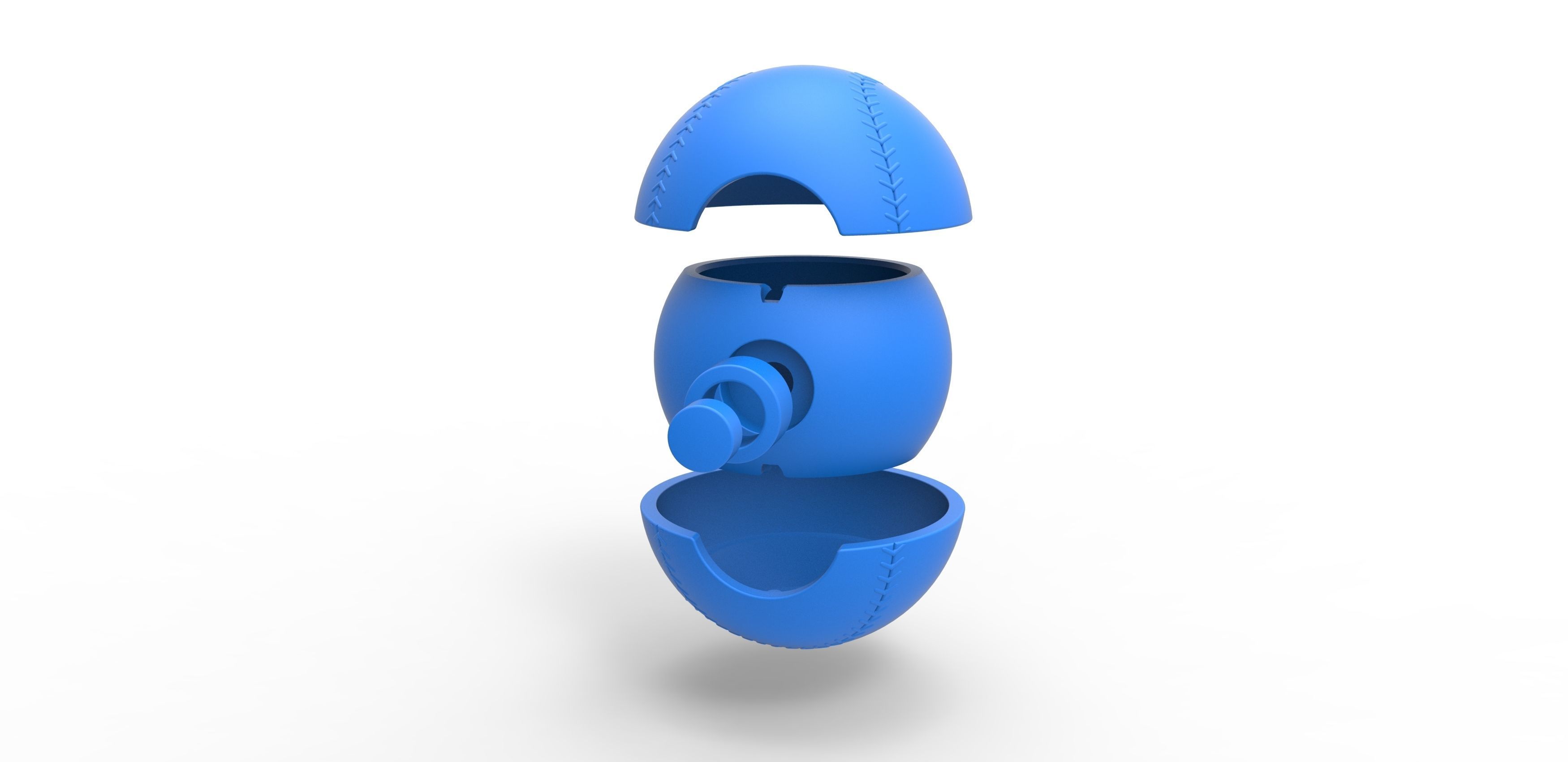 Baseball style orb 3D print model_20