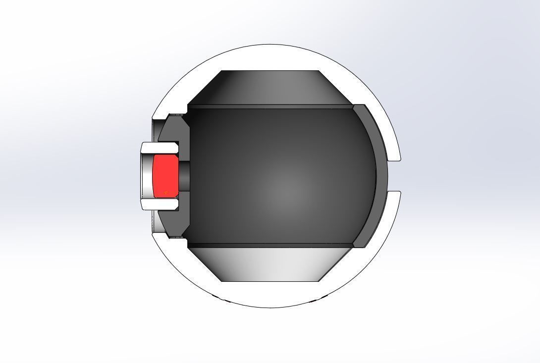 Baseball style orb 3D print model_23