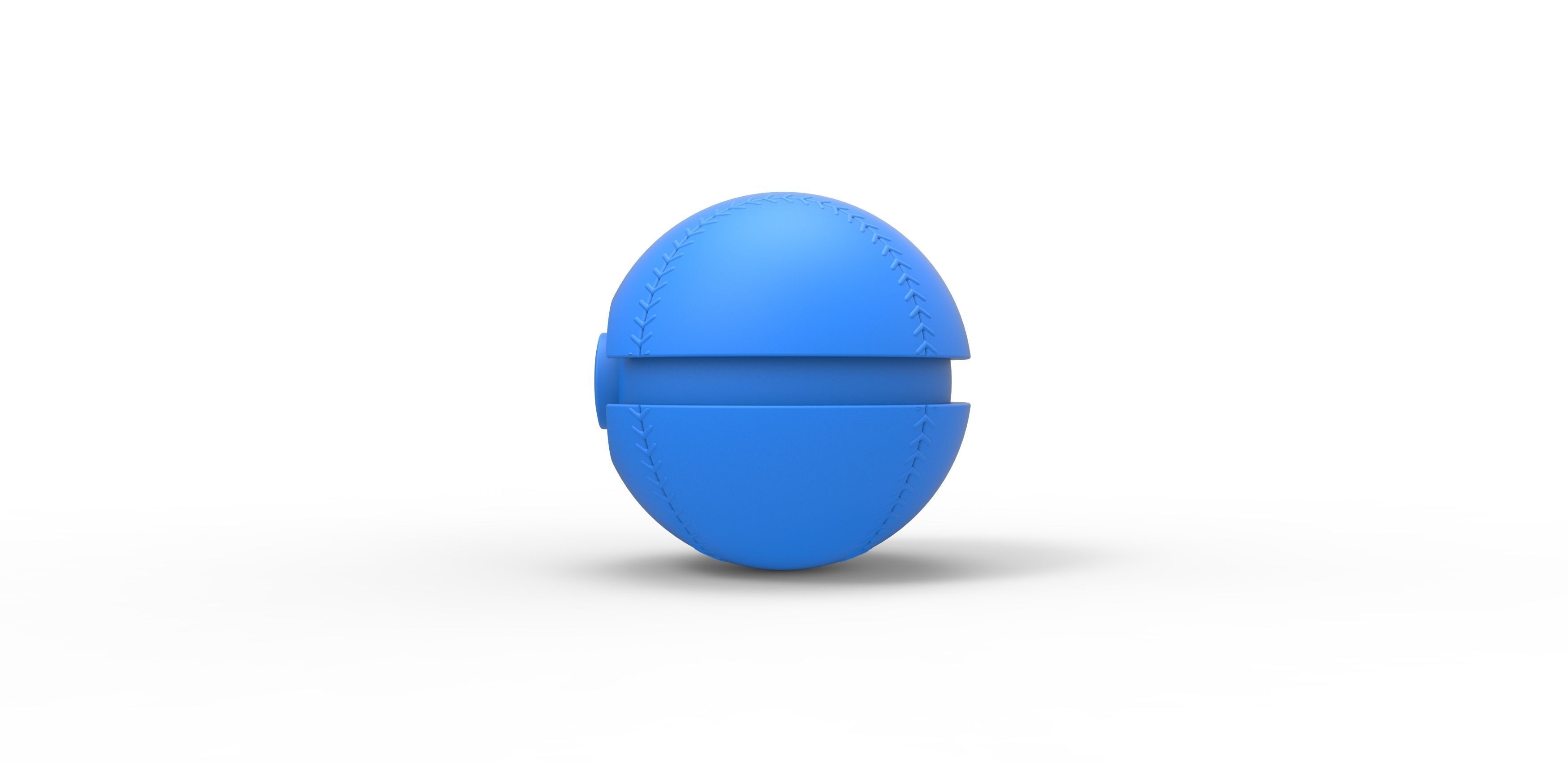 Baseball style orb 3D print model_15