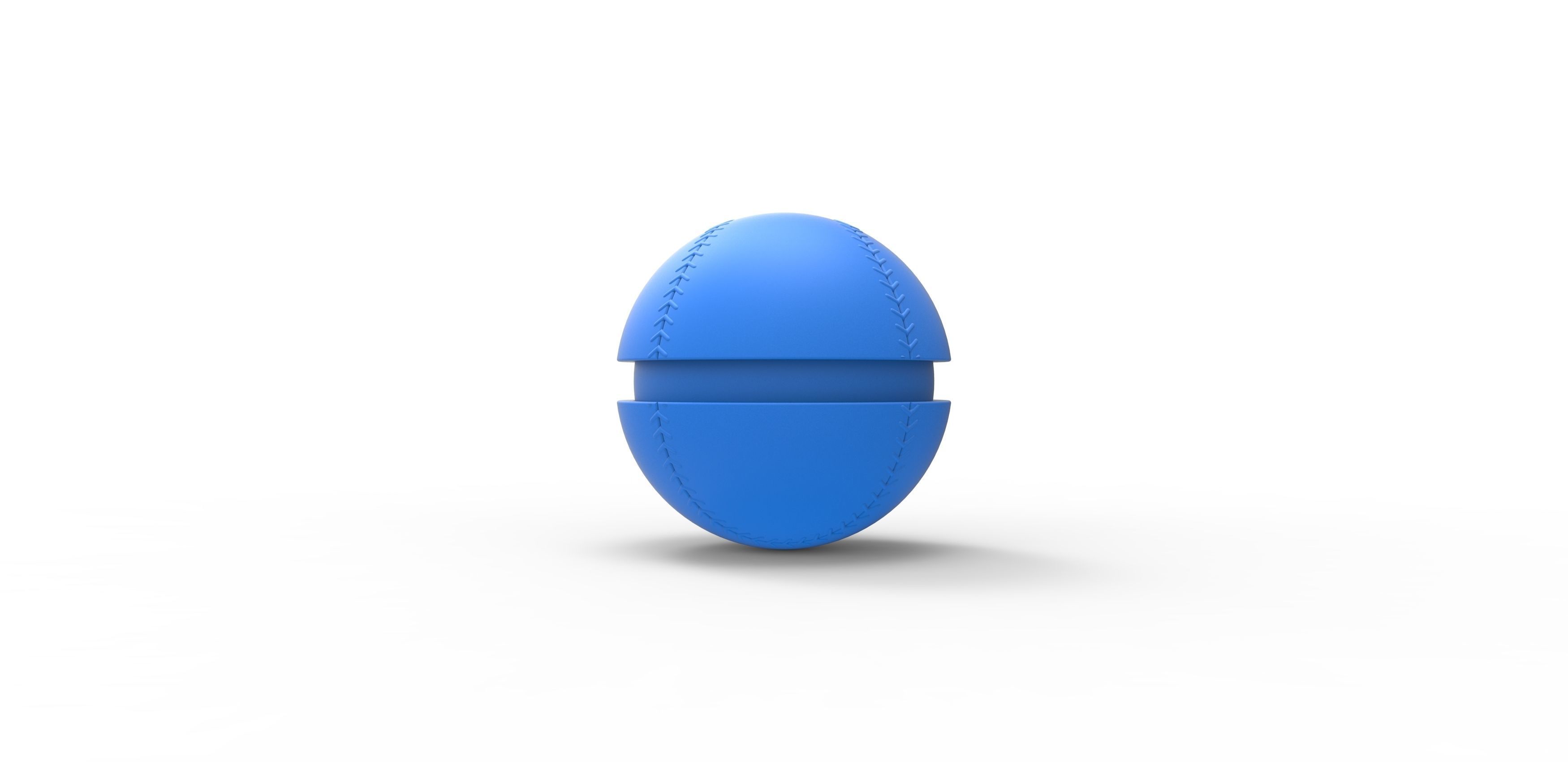 Baseball style orb 3D print model_17