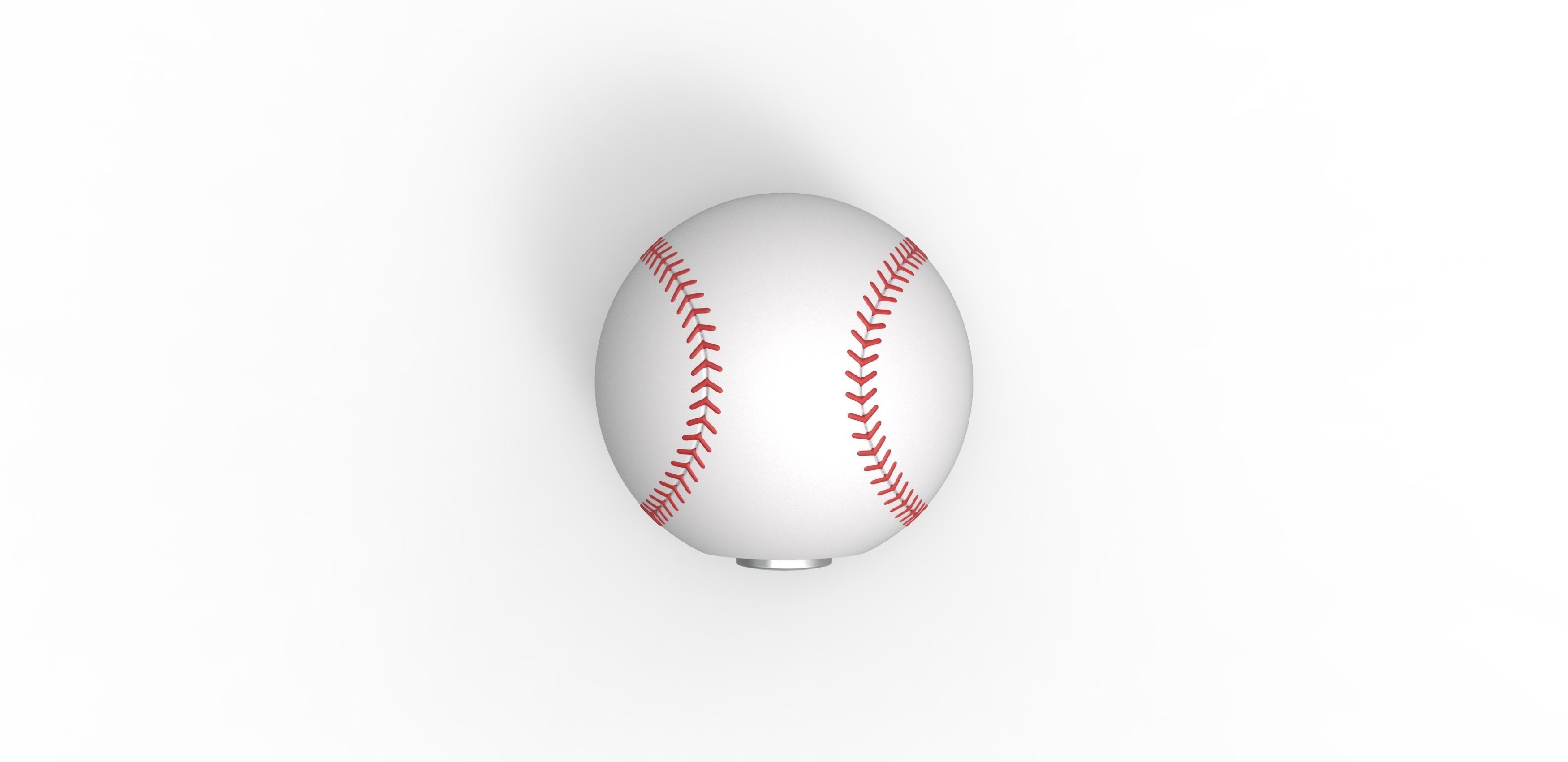 Baseball style orb 3D print model_4