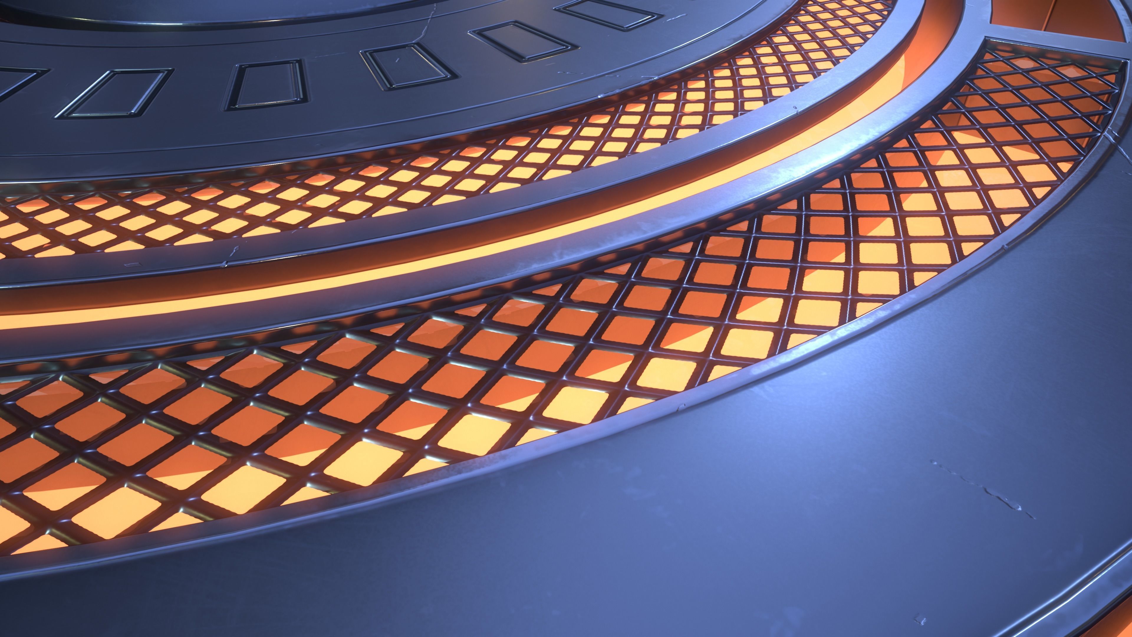 Sci-Fi Jumpad Platform Low-poly 3D model_5