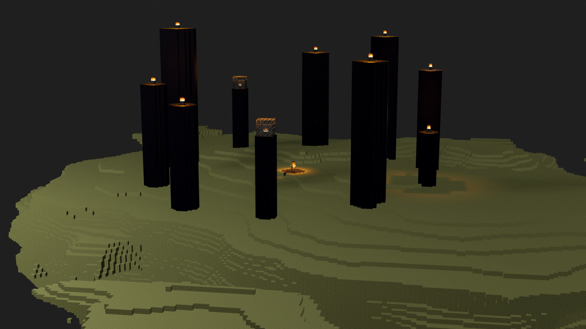 The End In Minecraft Low-poly 3D model_42