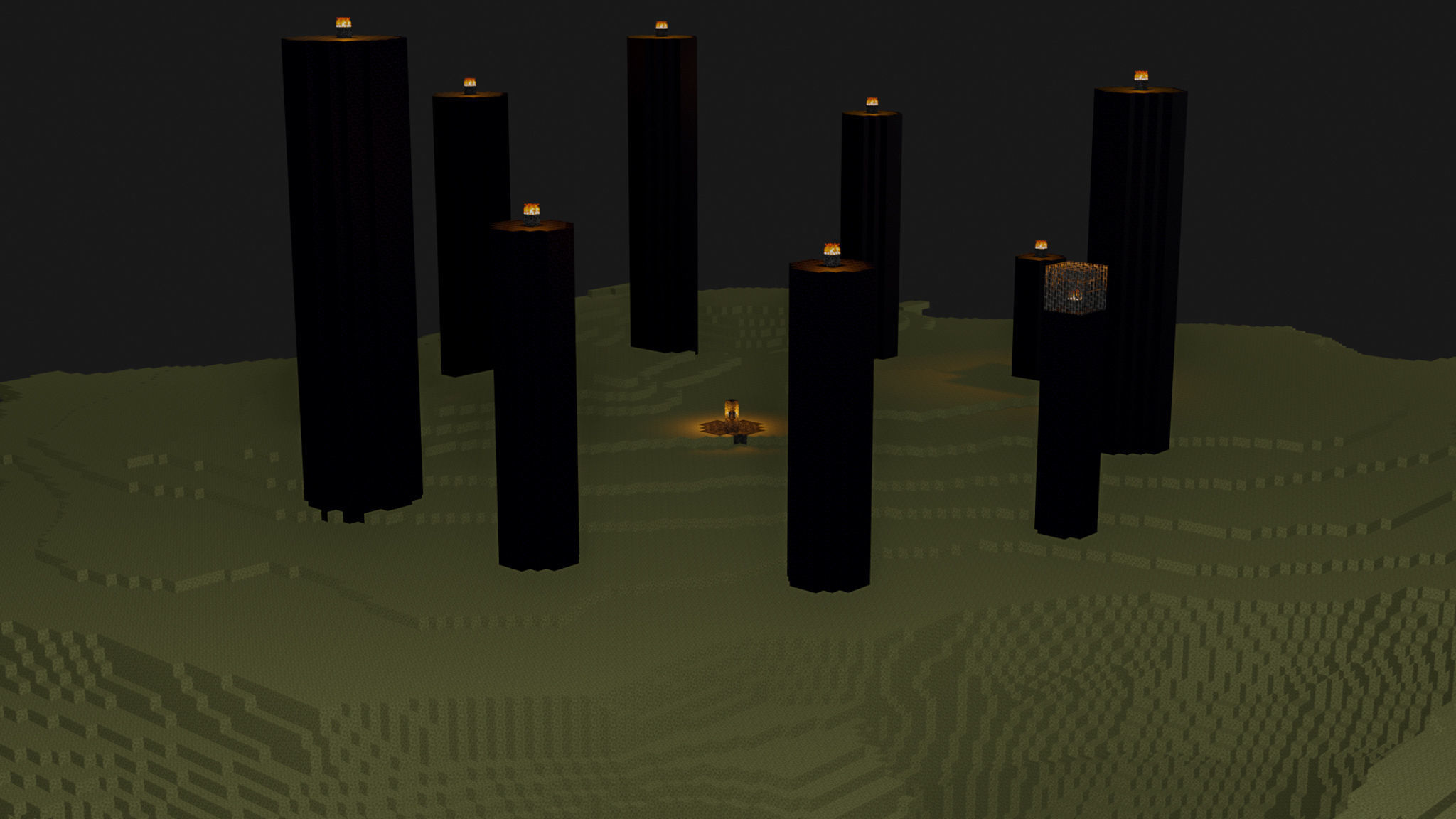 The End In Minecraft Low-poly 3D model_19