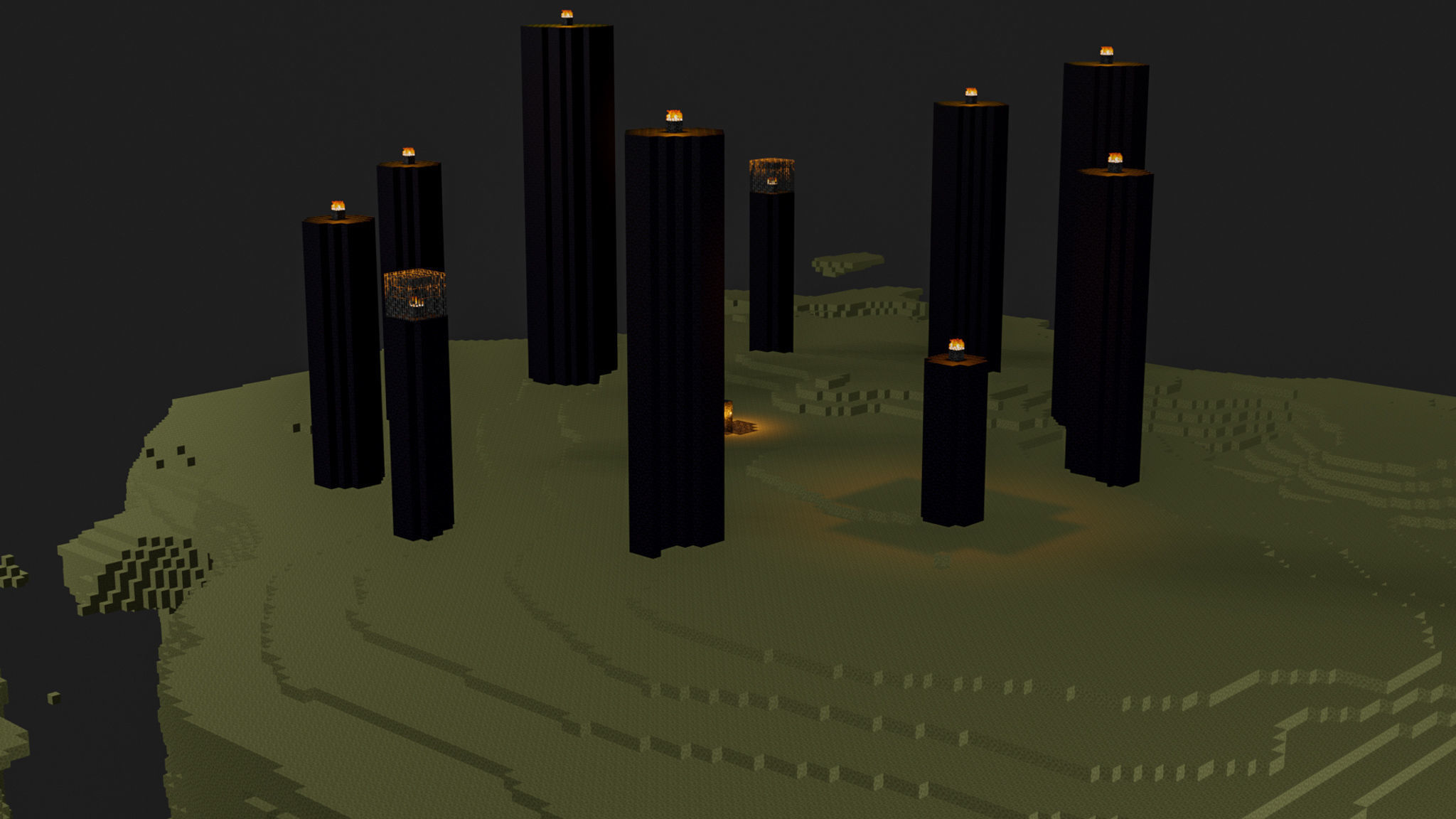 The End In Minecraft Low-poly 3D model_52