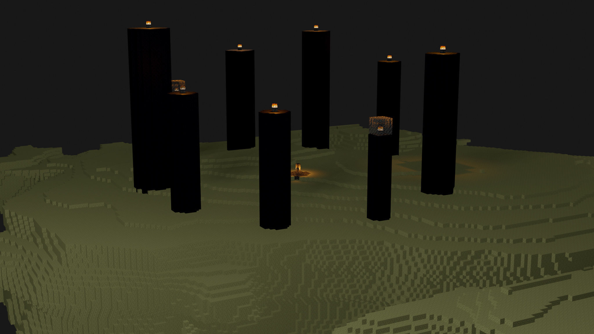 The End In Minecraft Low-poly 3D model_28