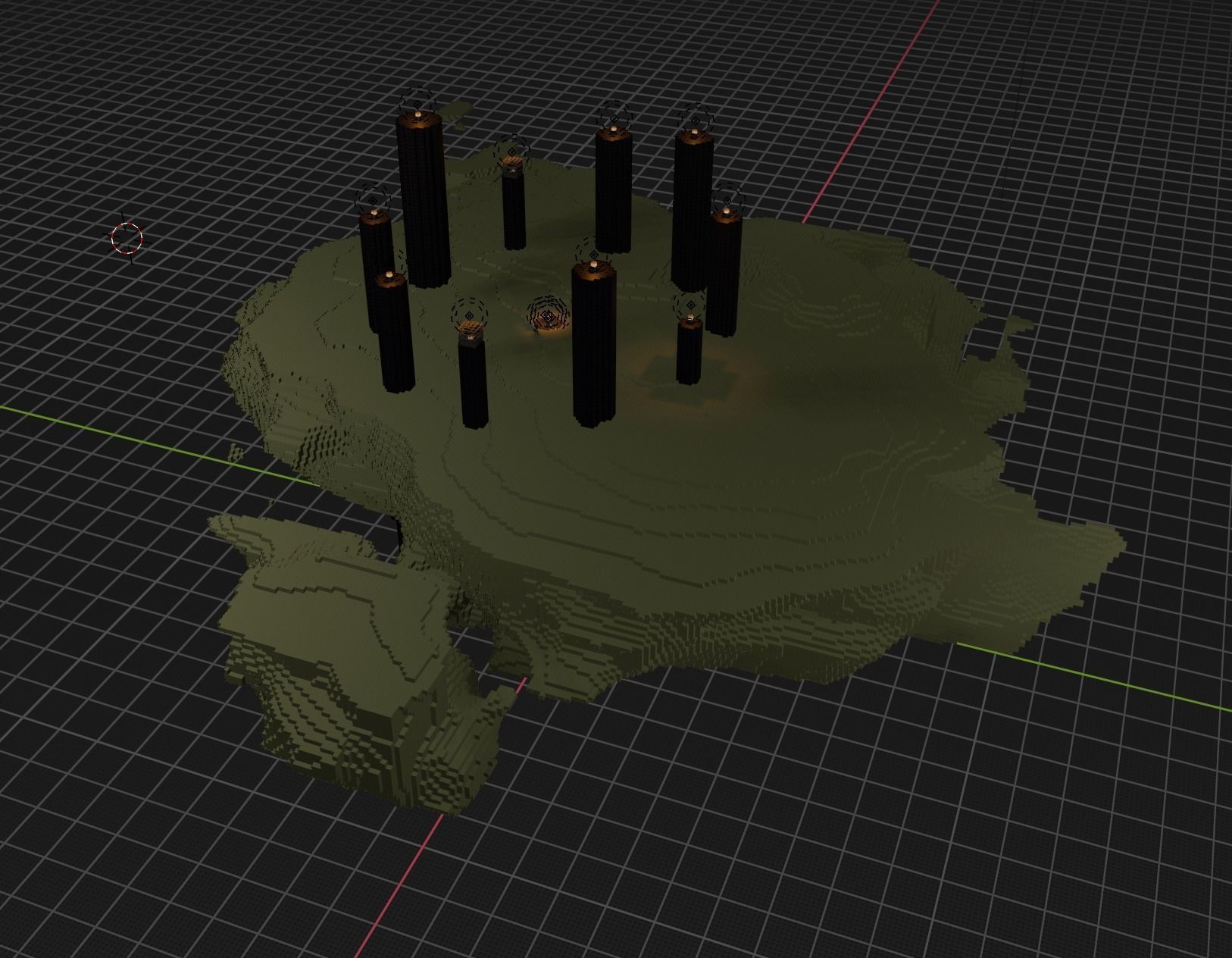 The End In Minecraft Low-poly 3D model_1