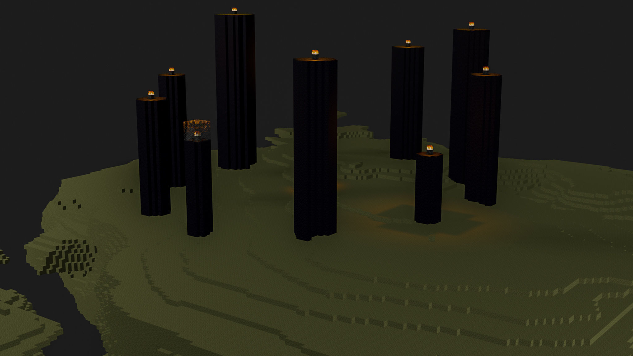 The End In Minecraft Low-poly 3D model_54