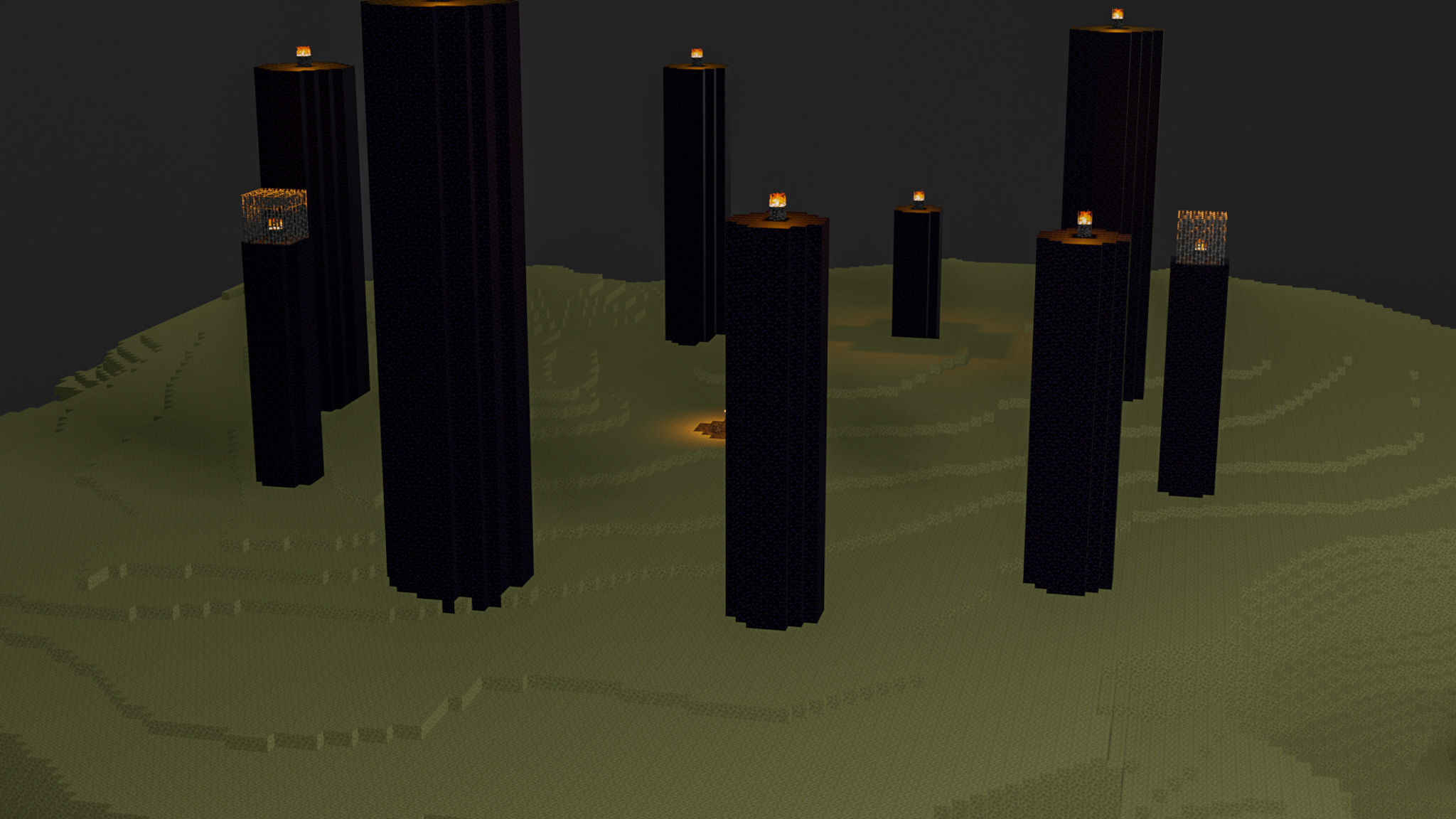 The End In Minecraft Low-poly 3D model_66