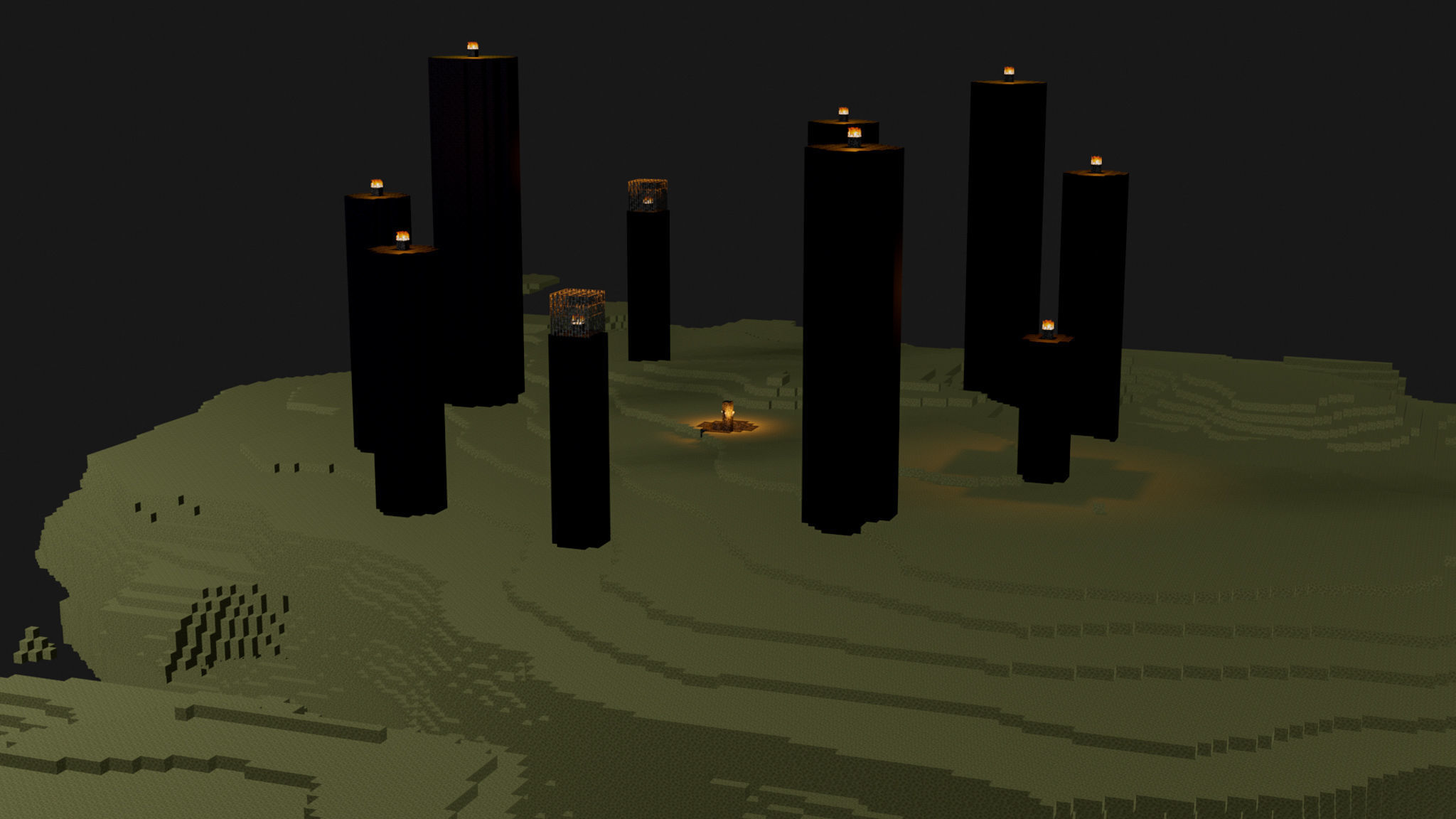 The End In Minecraft Low-poly 3D model_48