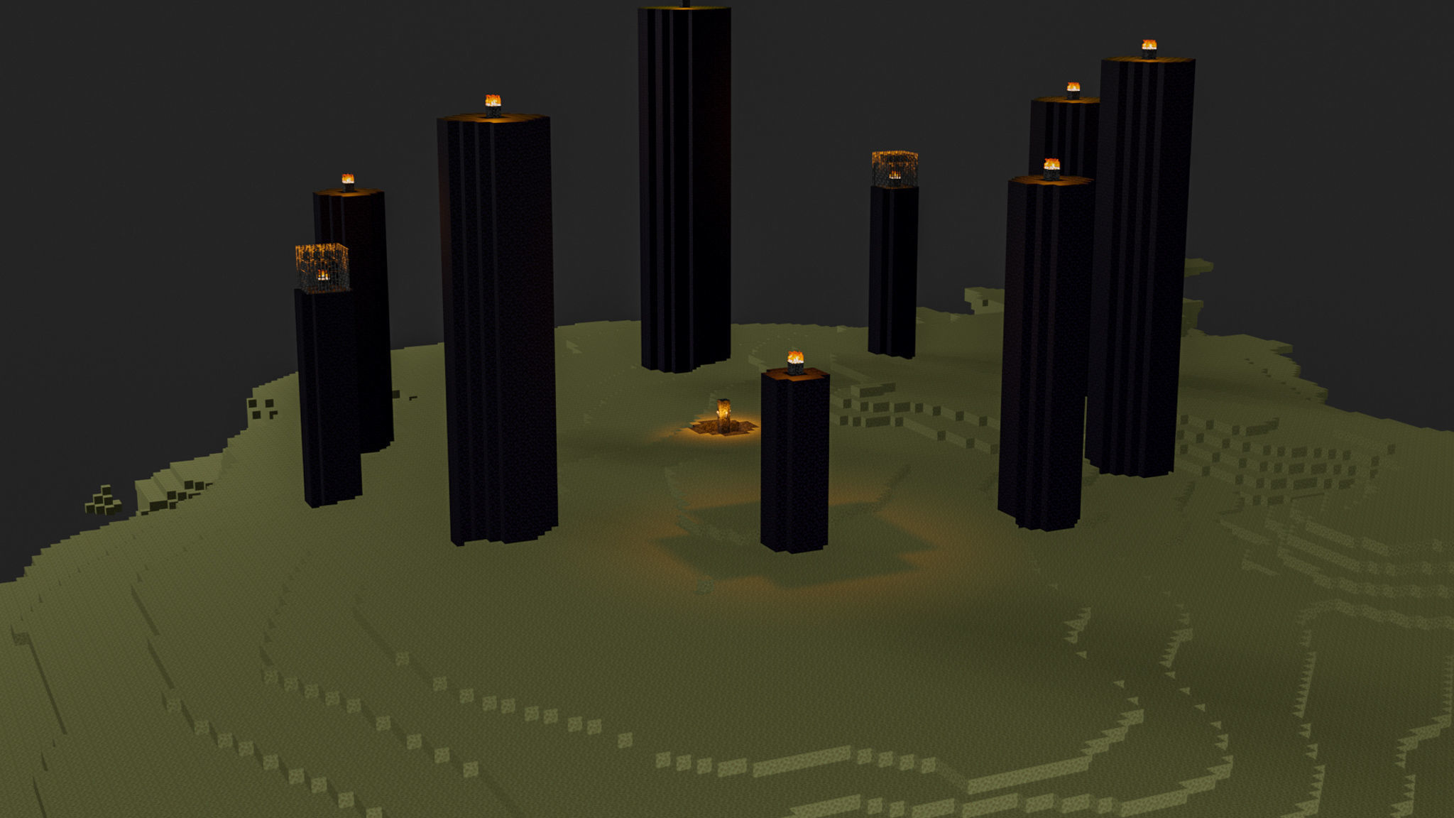 The End In Minecraft Low-poly 3D model_60