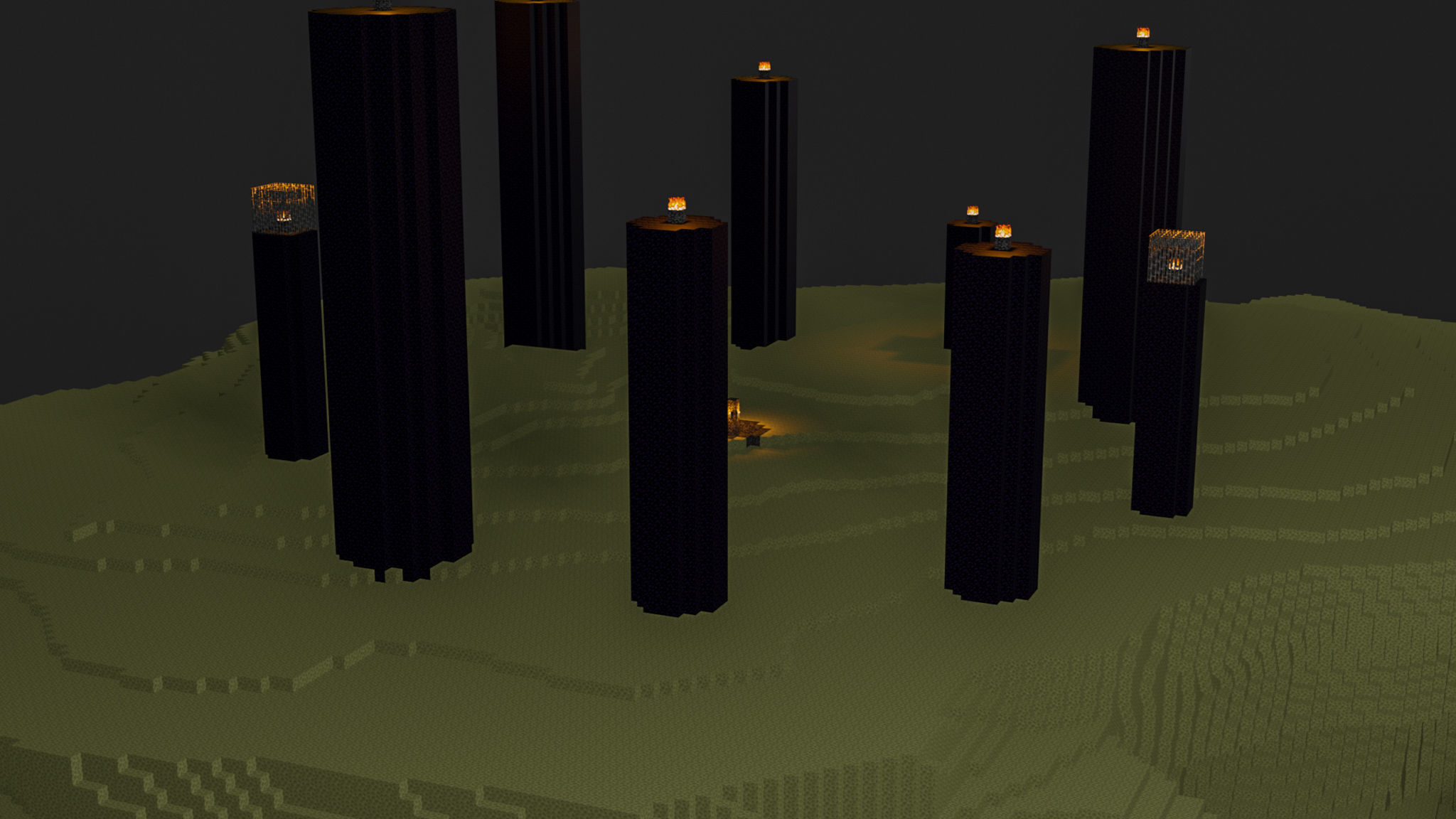 The End In Minecraft Low-poly 3D model_17