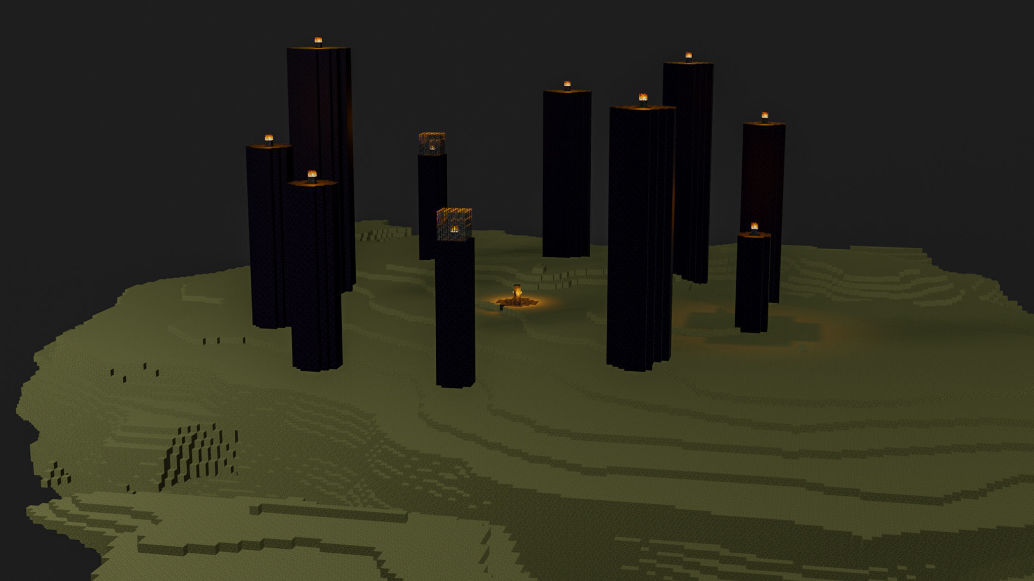 The End In Minecraft Low-poly 3D model_41