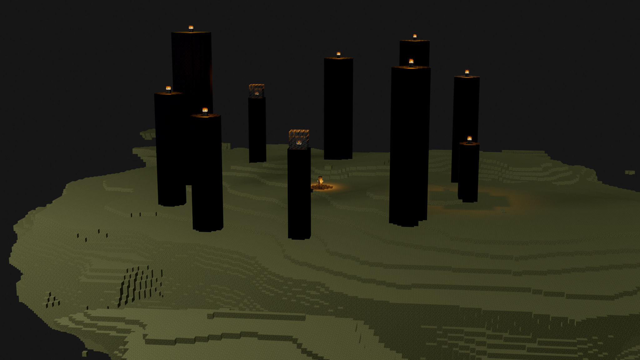 The End In Minecraft Low-poly 3D model_37