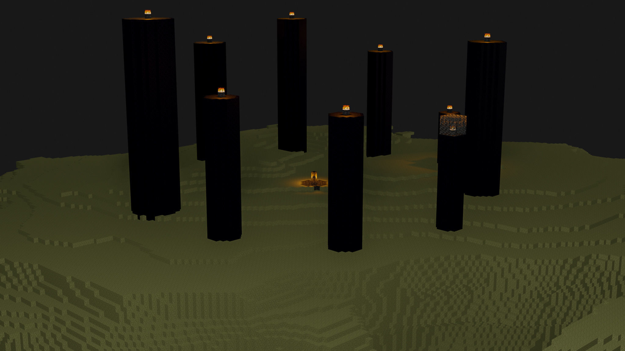 The End In Minecraft Low-poly 3D model_23