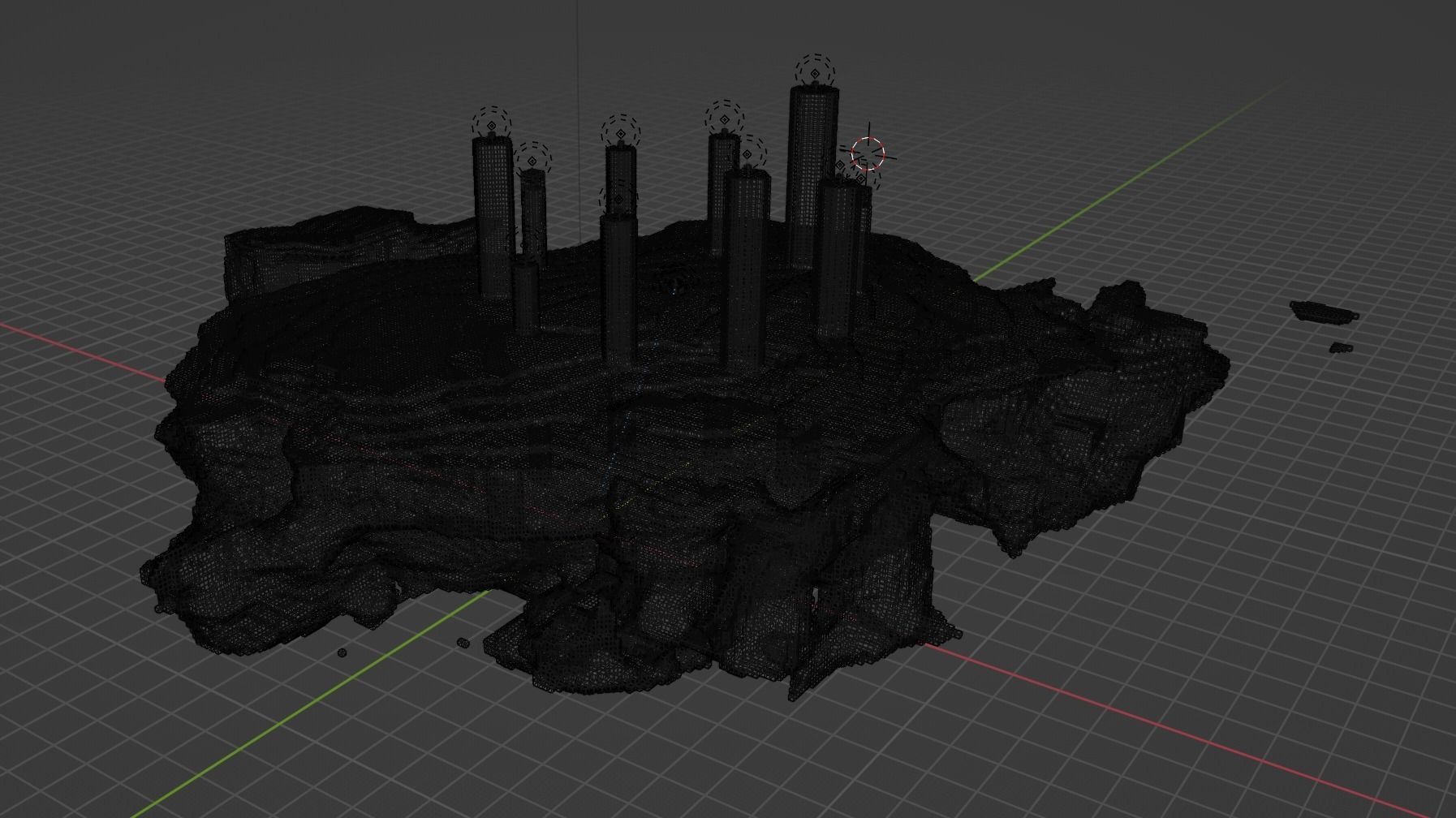 The End In Minecraft Low-poly 3D model_3