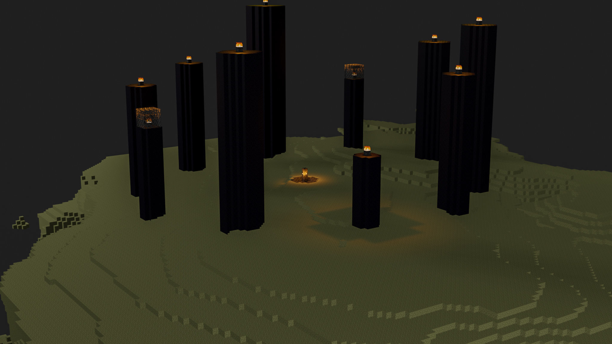 The End In Minecraft Low-poly 3D model_55