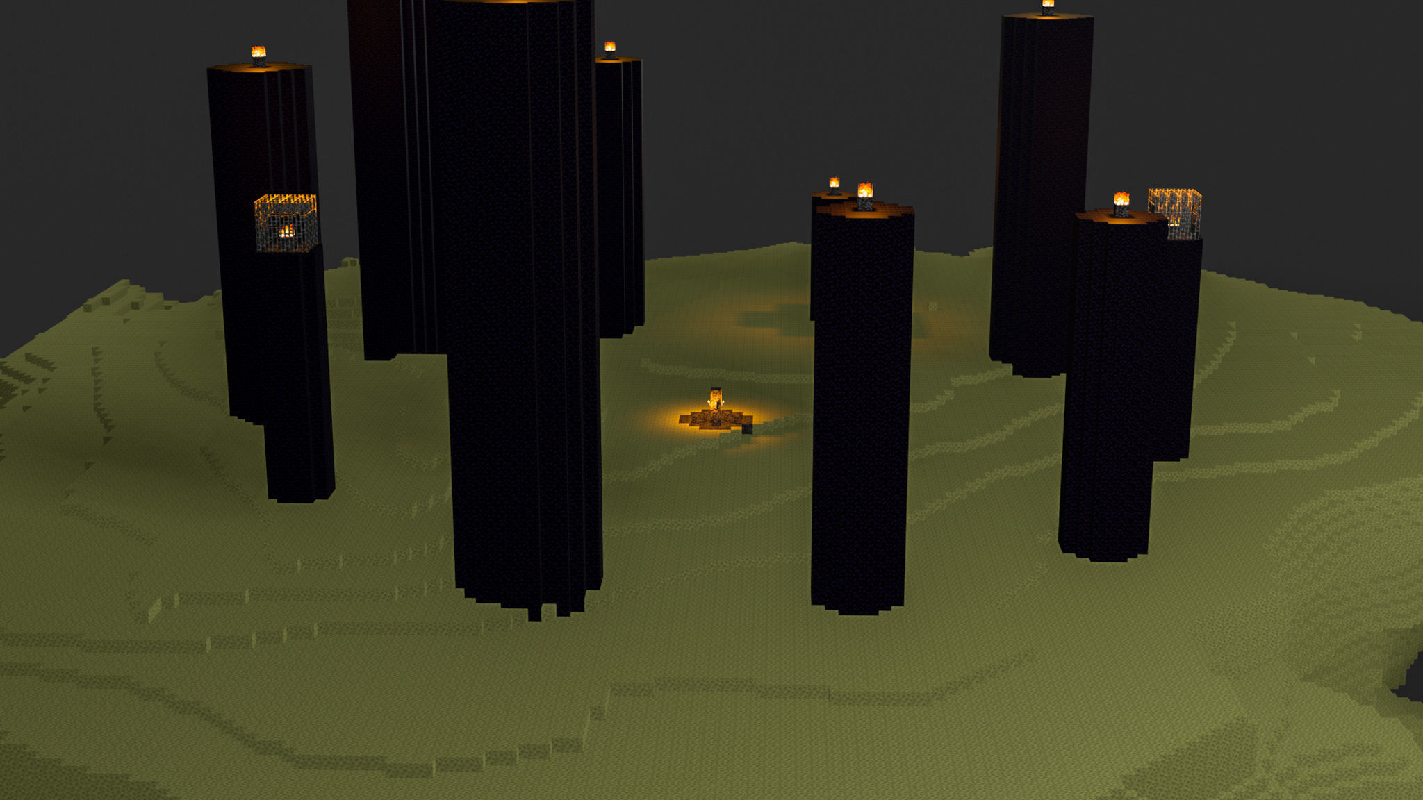 The End In Minecraft Low-poly 3D model_65