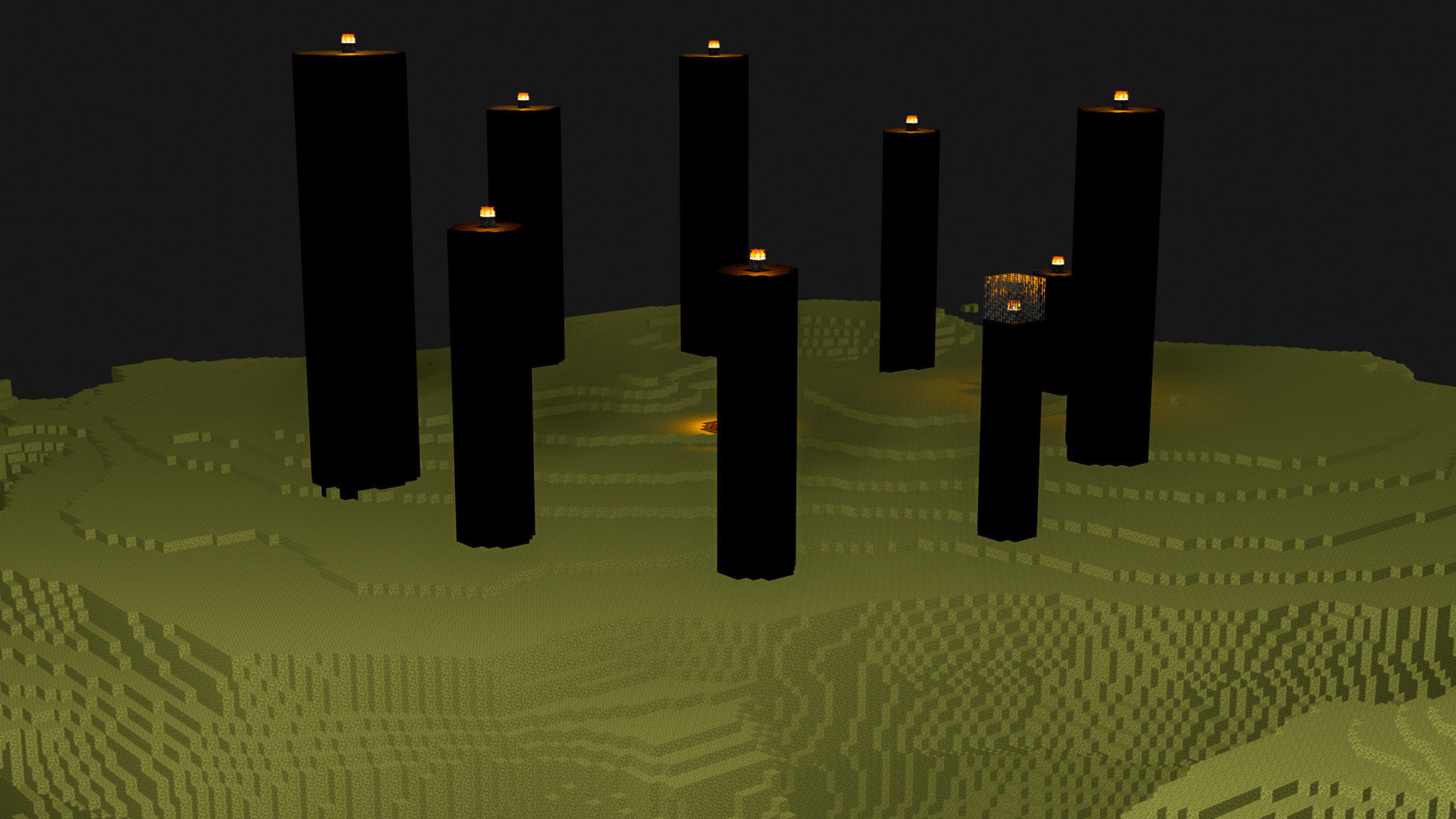 The End In Minecraft Low-poly 3D model_25