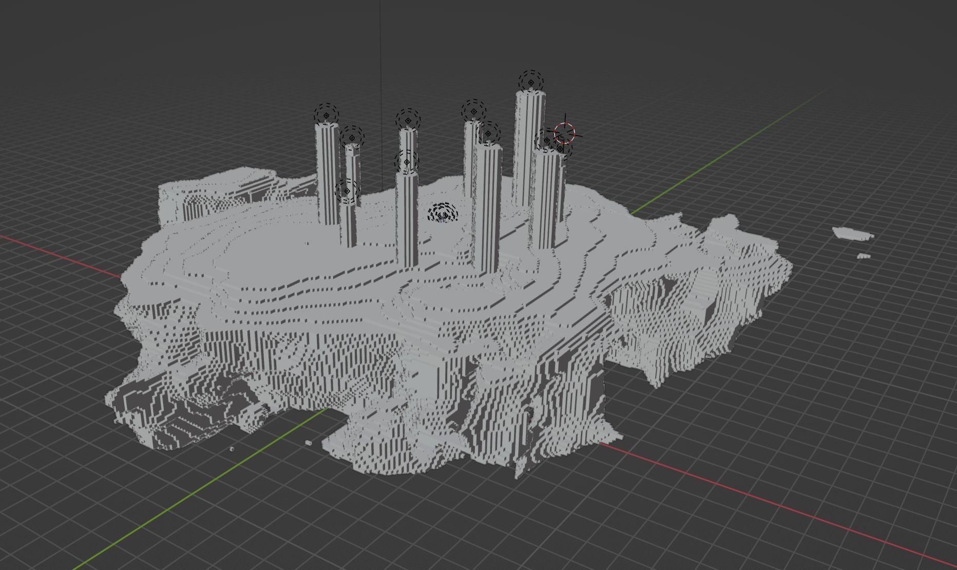 The End In Minecraft Low-poly 3D model_4