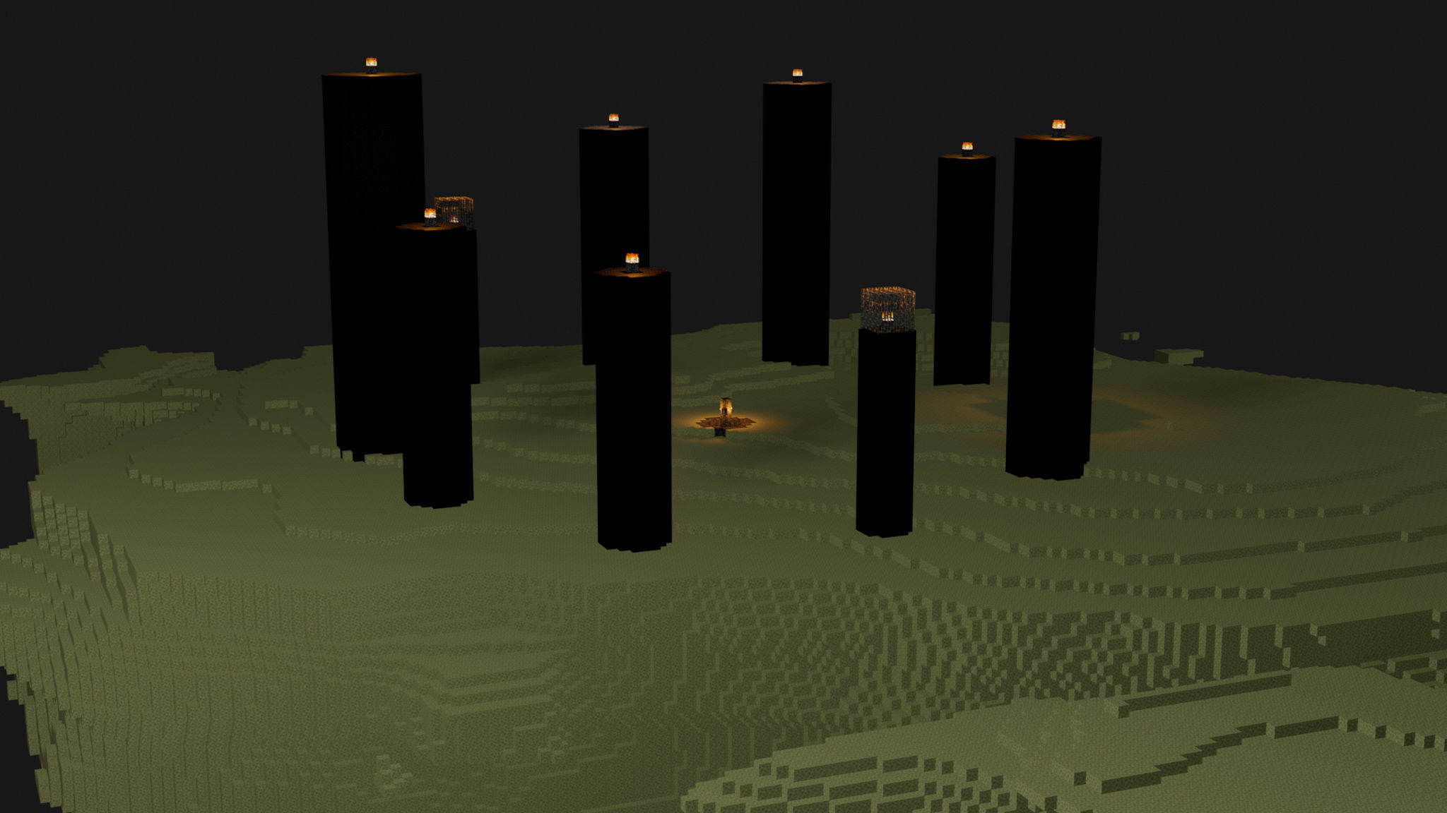 The End In Minecraft Low-poly 3D model_30