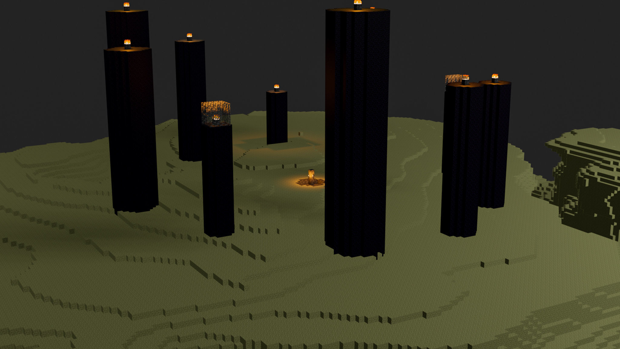 The End In Minecraft Low-poly 3D model_6